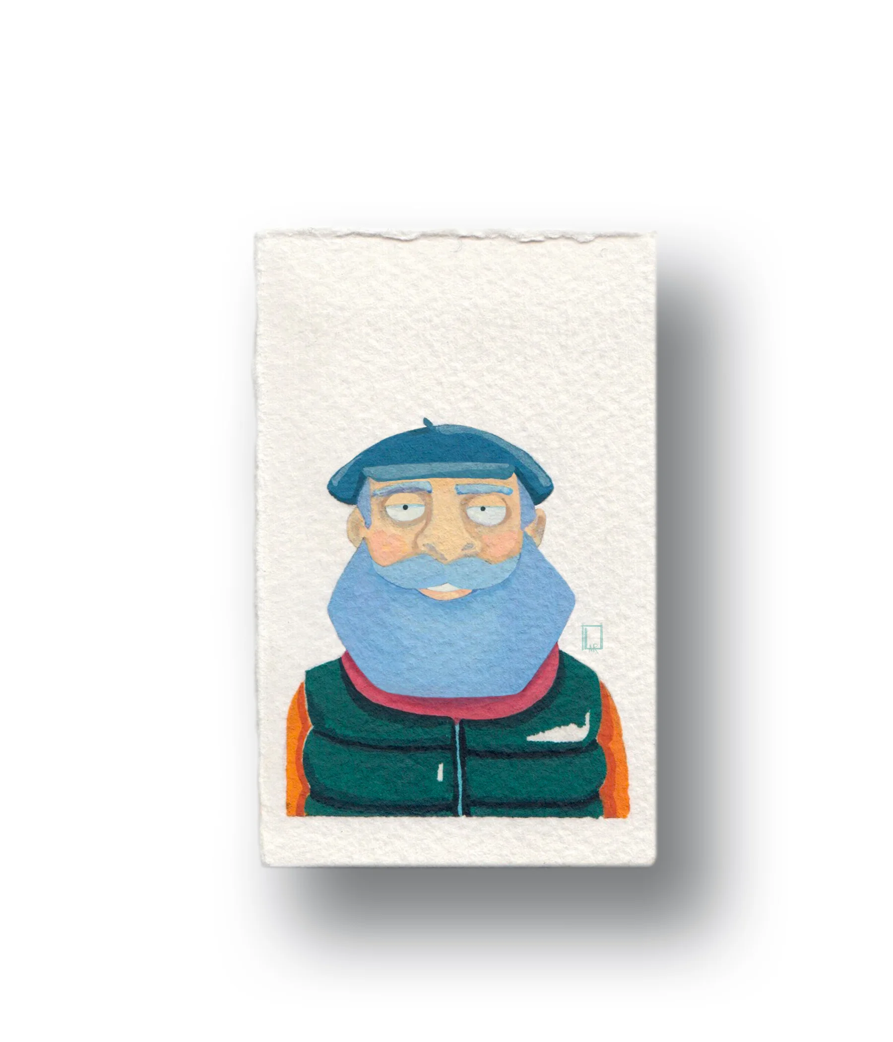 sailor ManGouache &amp; Watercolor1.5 x 2.5”