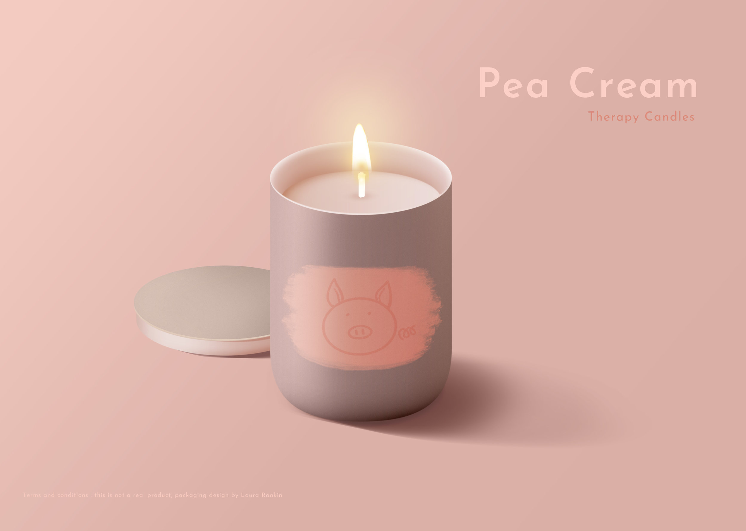 Pea Cream Therapy Candle - Photoshop