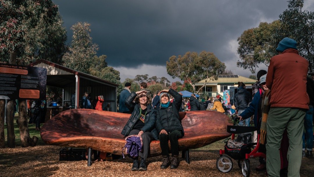 The Reconciliation Seat | Delivered and installed on Sunday in an amazing ceremony lead by Uncle Rick.