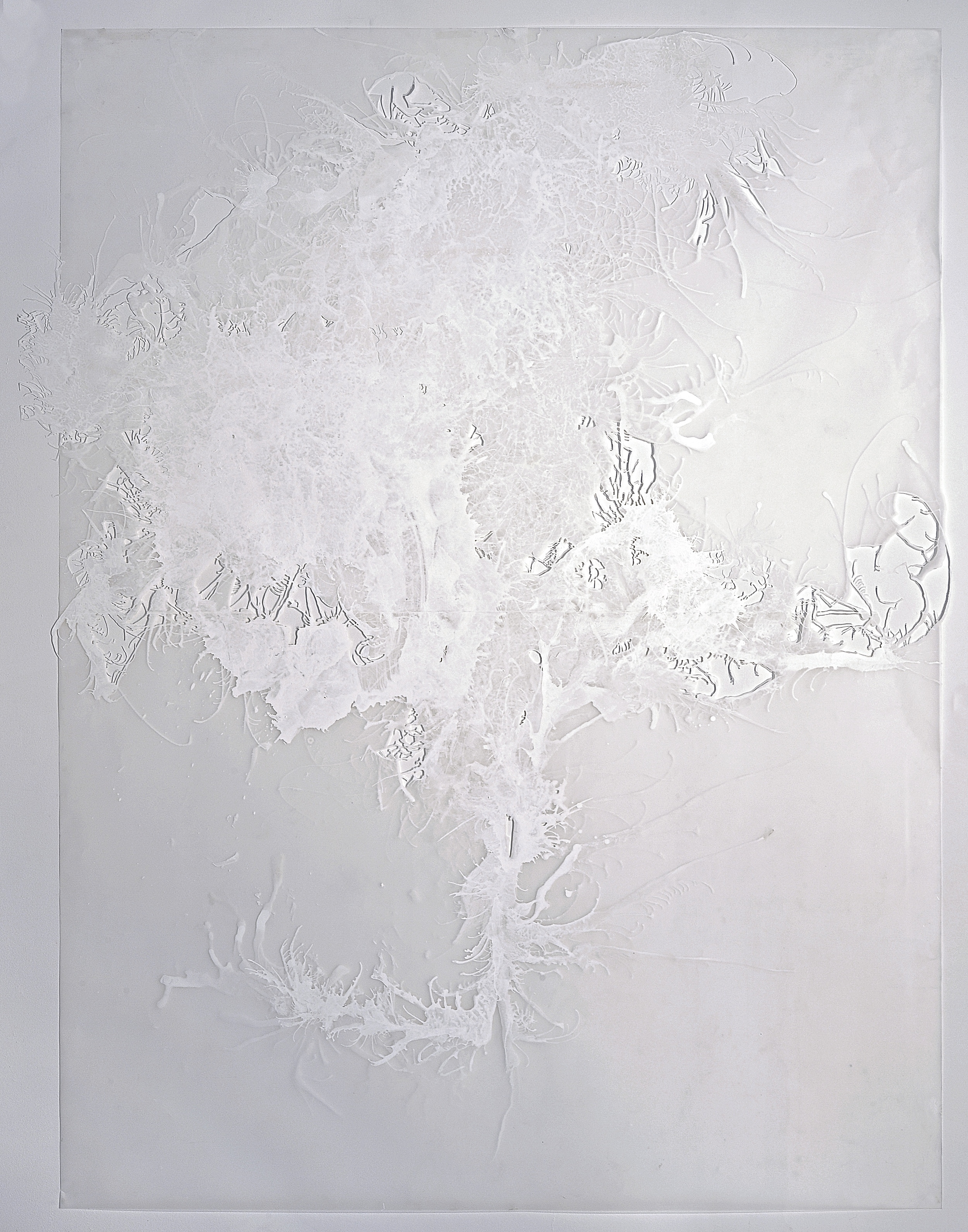 Alex's office , 2007 Acrylic on mylar 82 x 63 inches
