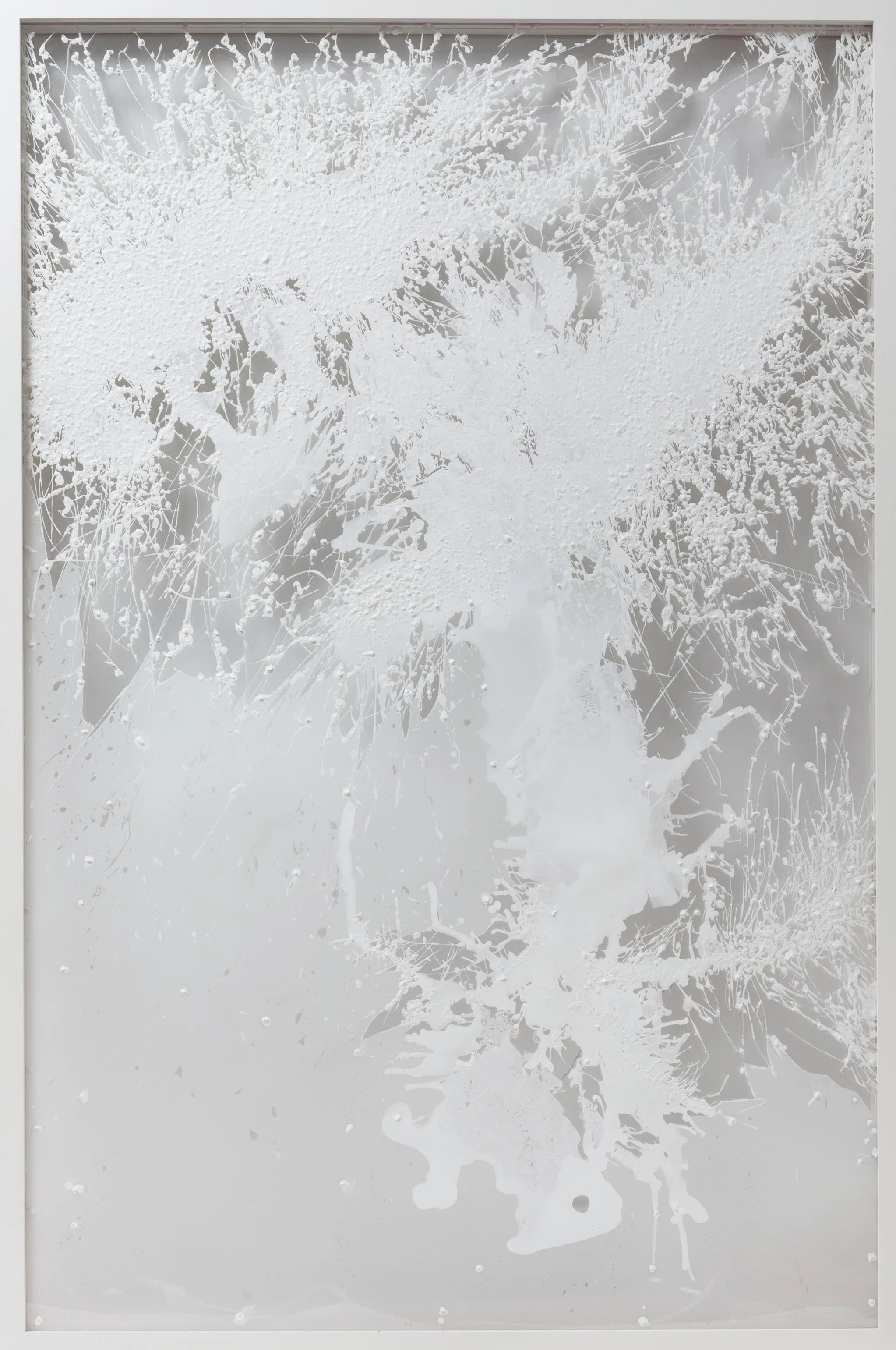 Chunky Tree, 2008 Acrylic, mylar, thread, plexi-glass 64x 44inches