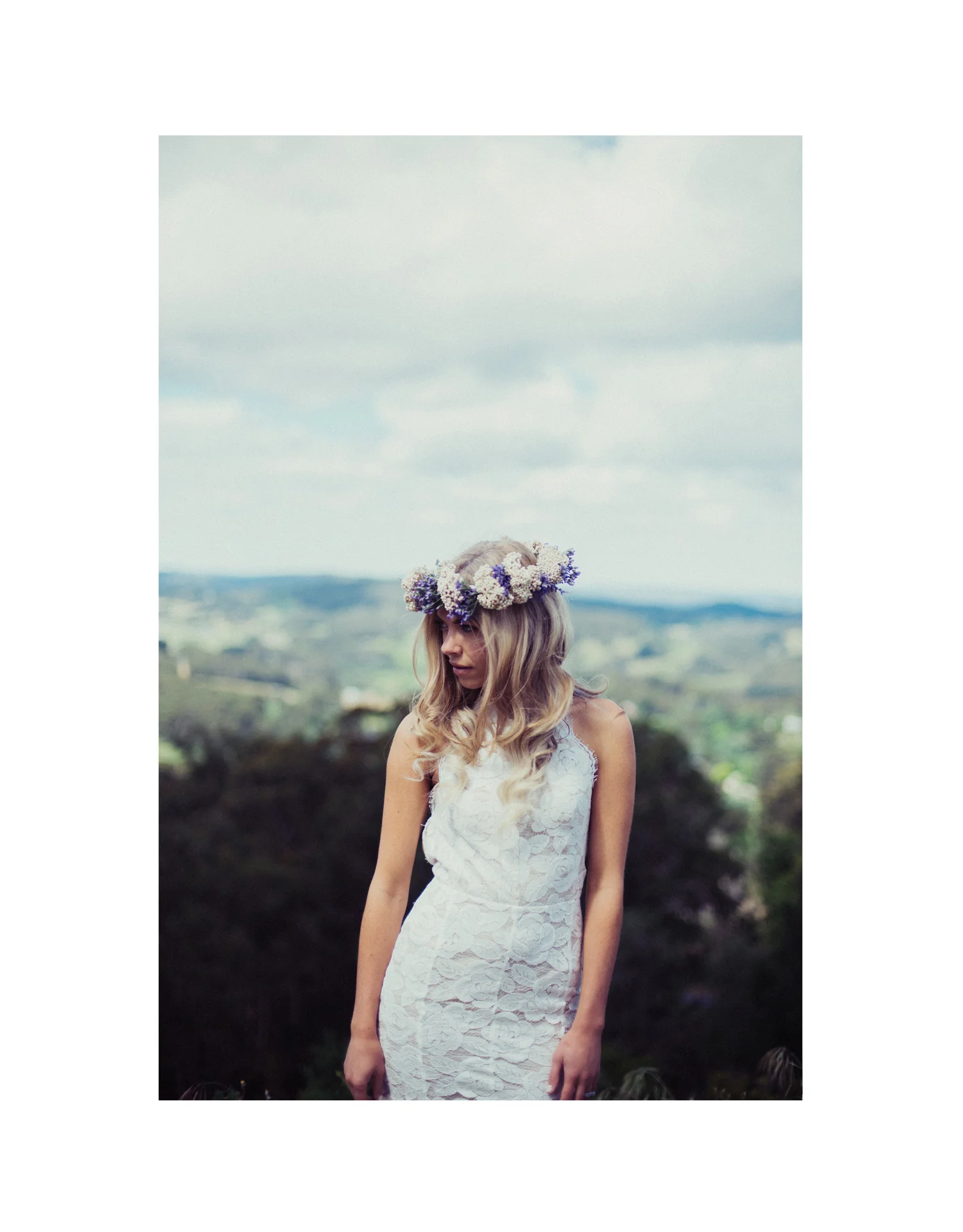 flower crown bride