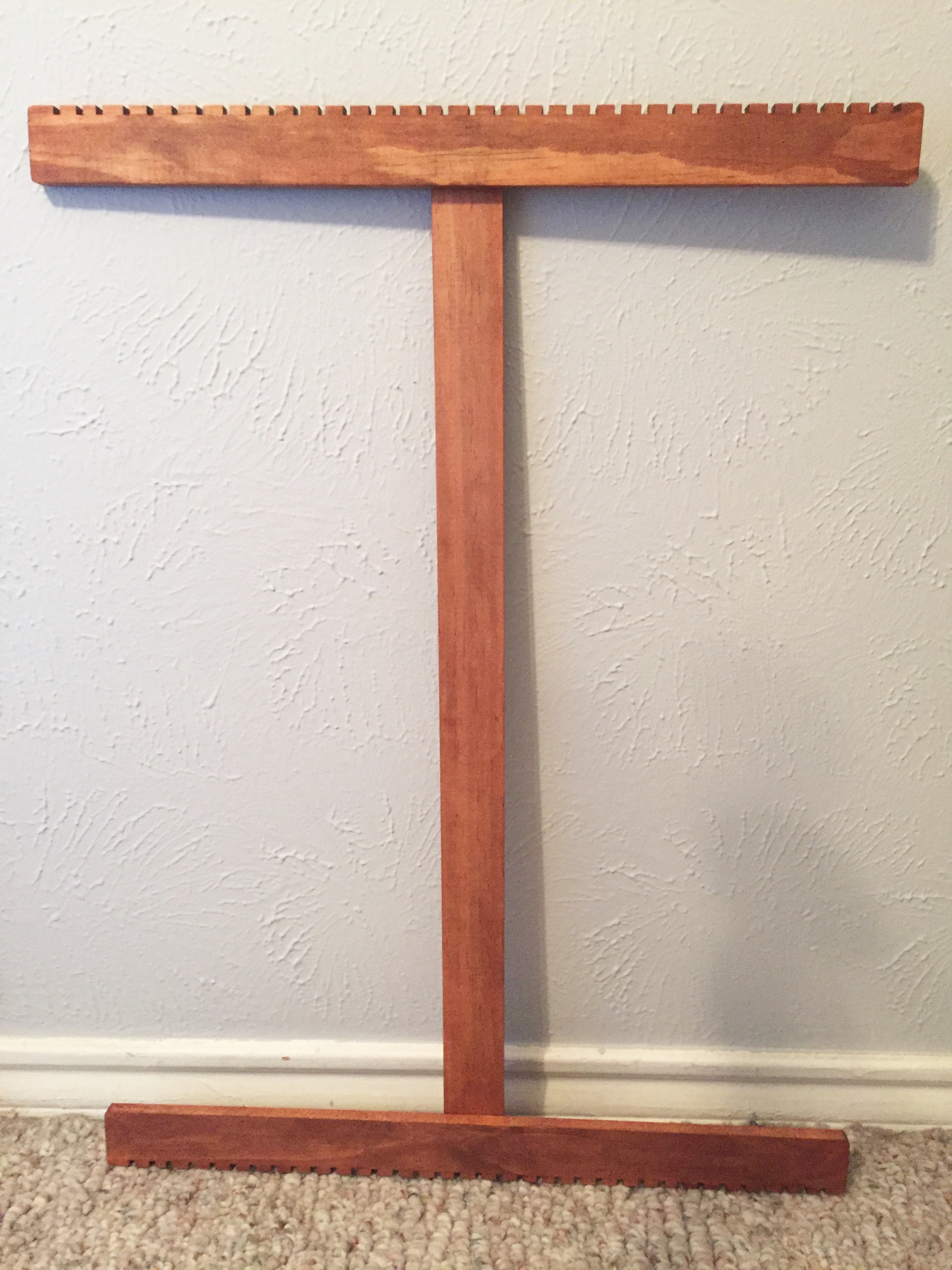 My big loom that I recently received from Wood Creek Looms . 
