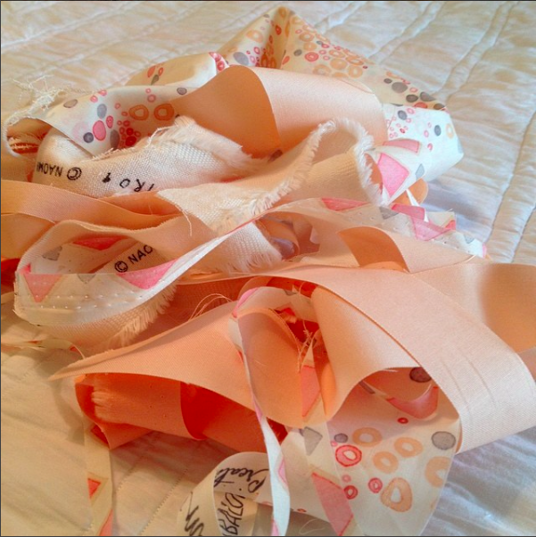 THIS IS THE ONLY FABRIC I WAS LEFT WITH. I HAVE AMAZING GUESSTIMATING ABILITIES