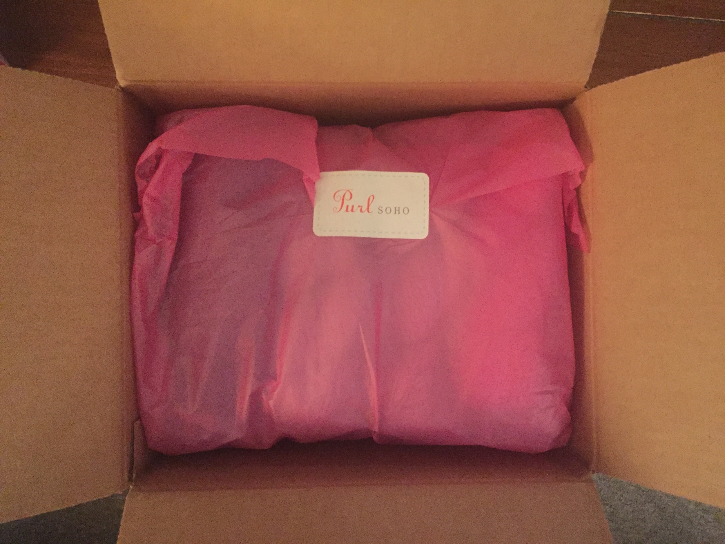 yessssss no words describe the feeling of opening up a box from purl soho! 