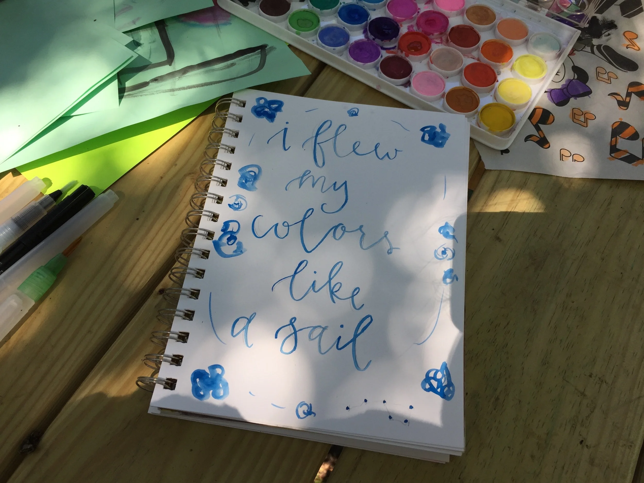 One of my very favorite song lyrics- I practice writing this one often. 