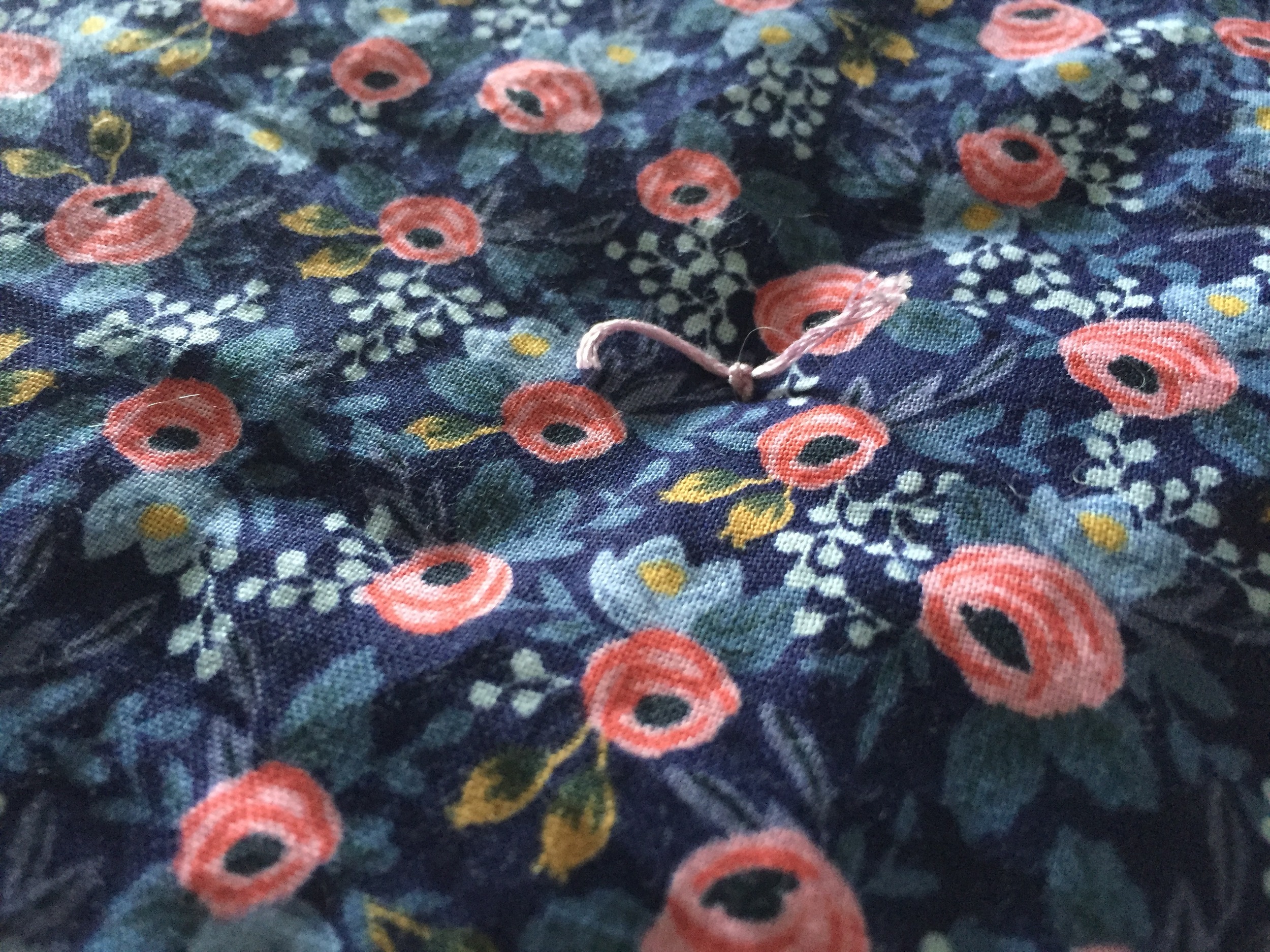 hand-tied as I usually do with lap duvets!