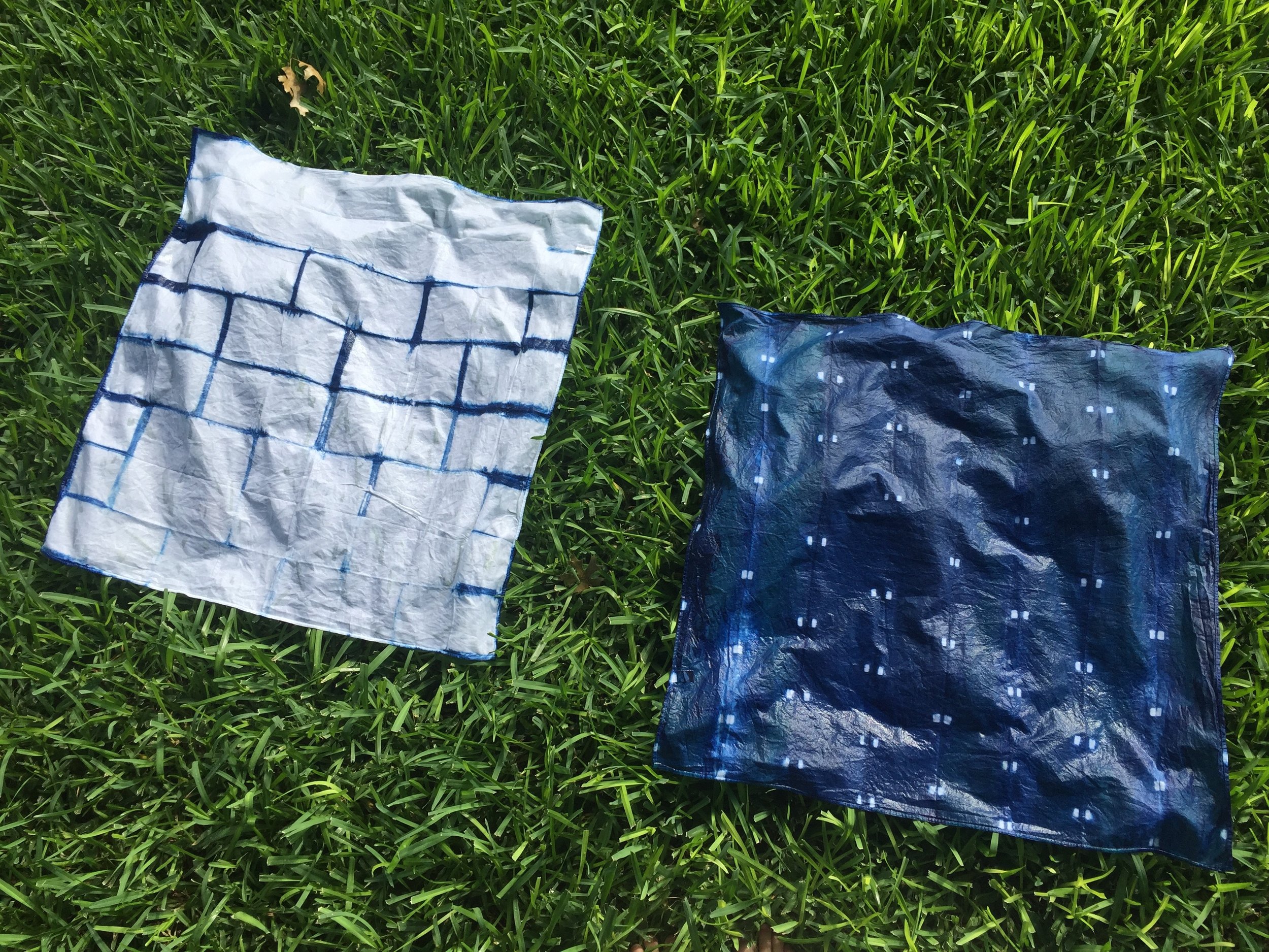 The morning after the party there were some leftover bandanas, so I dyed those too :) 