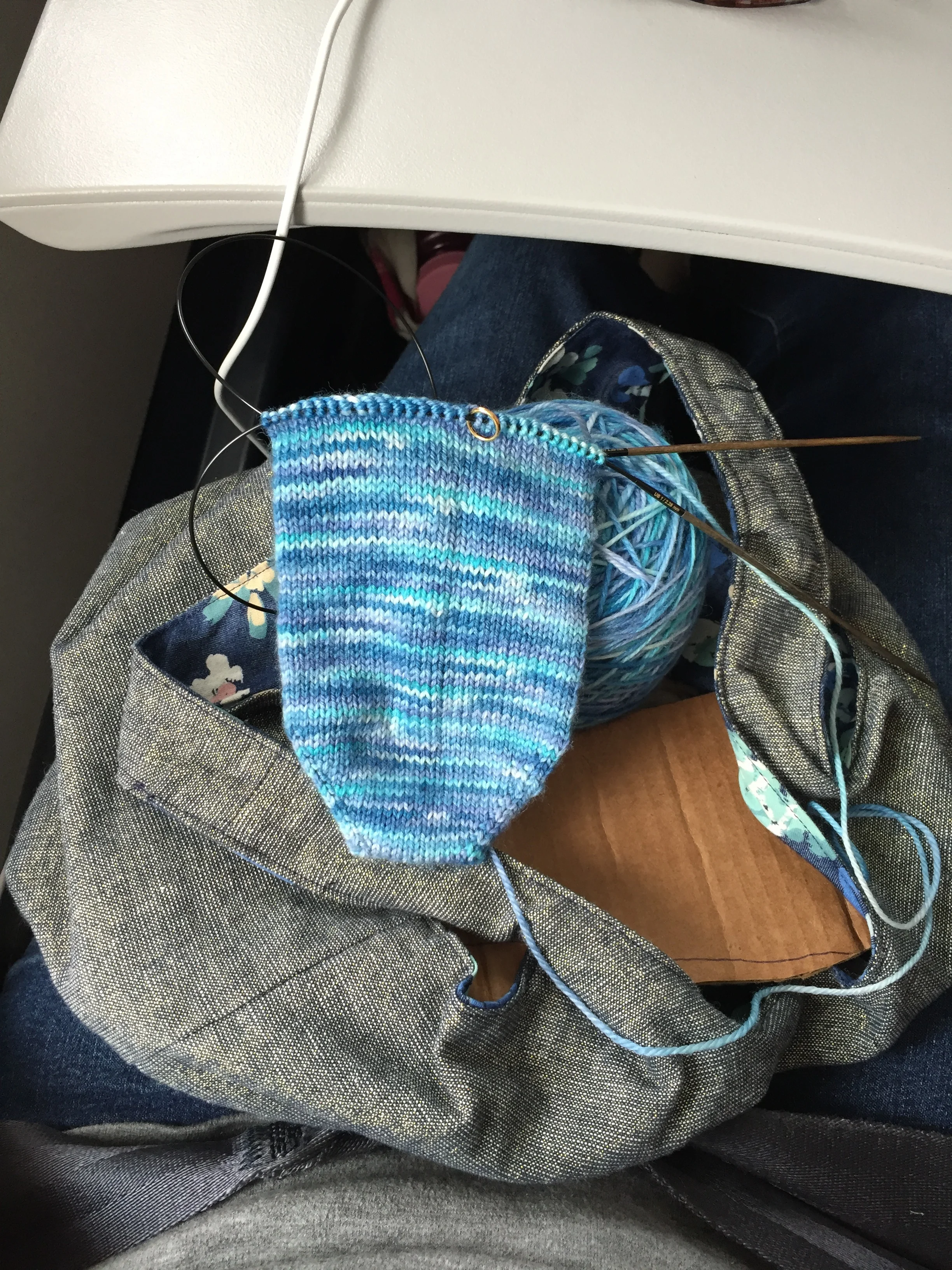 i got quite a bit done on my sock! 