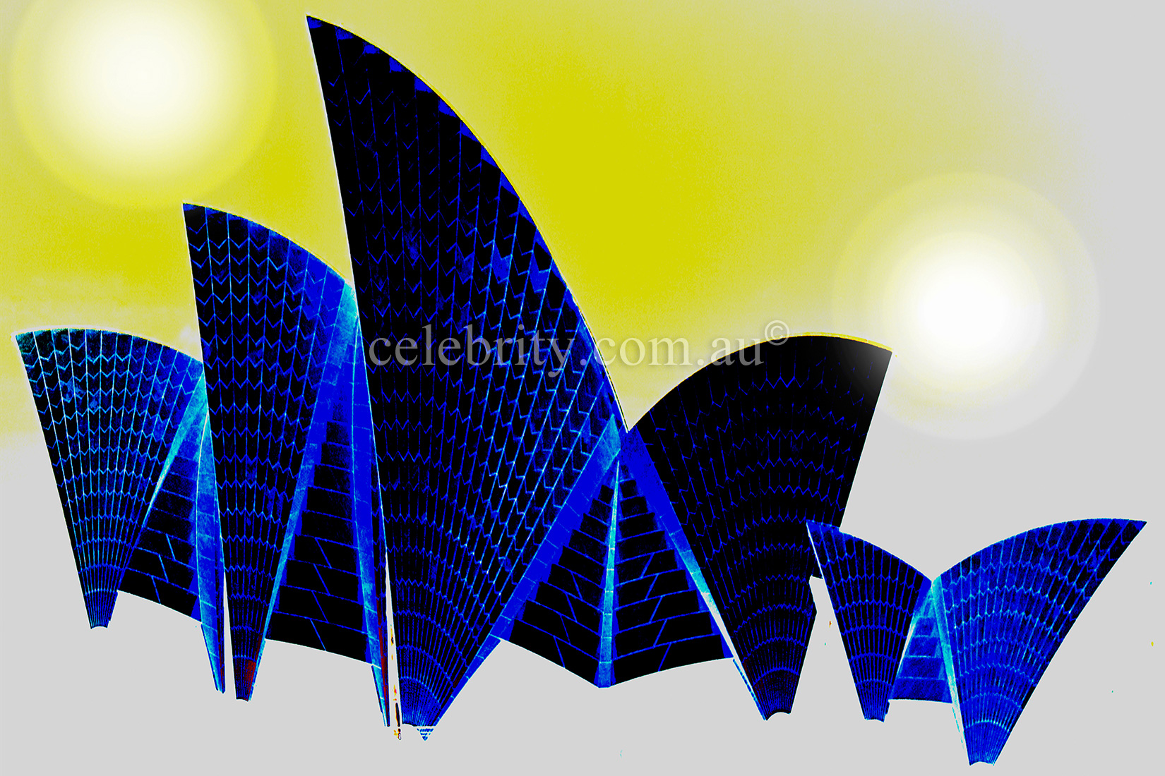 Sydney Opera House in Blue
