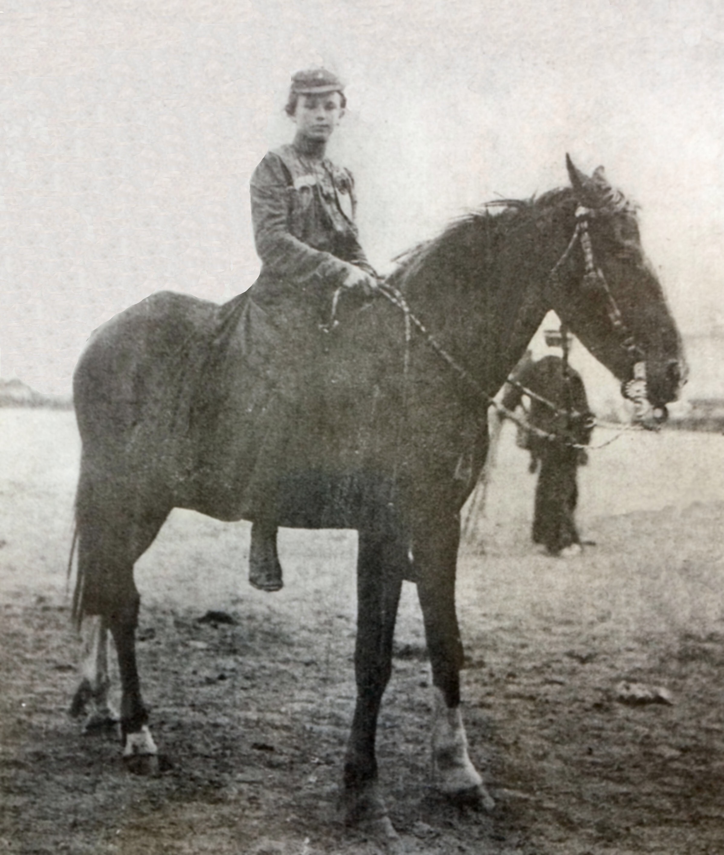 This photograph of Jennie (Genevieve) Pawson, Debra Benditz's great grandmother, was in an album in a closet in Benditz's home.