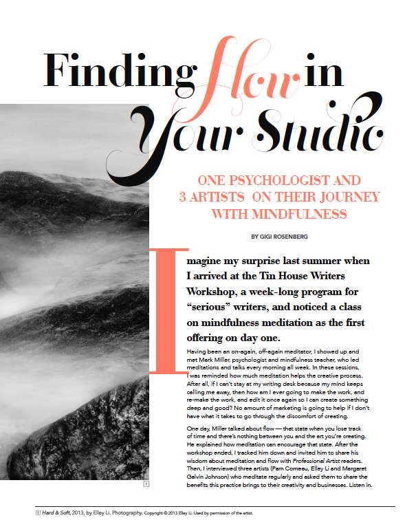 Find Flow in the Studio with Mindfulness