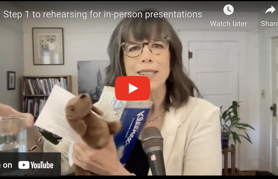 How to rehearse for in-person presentations