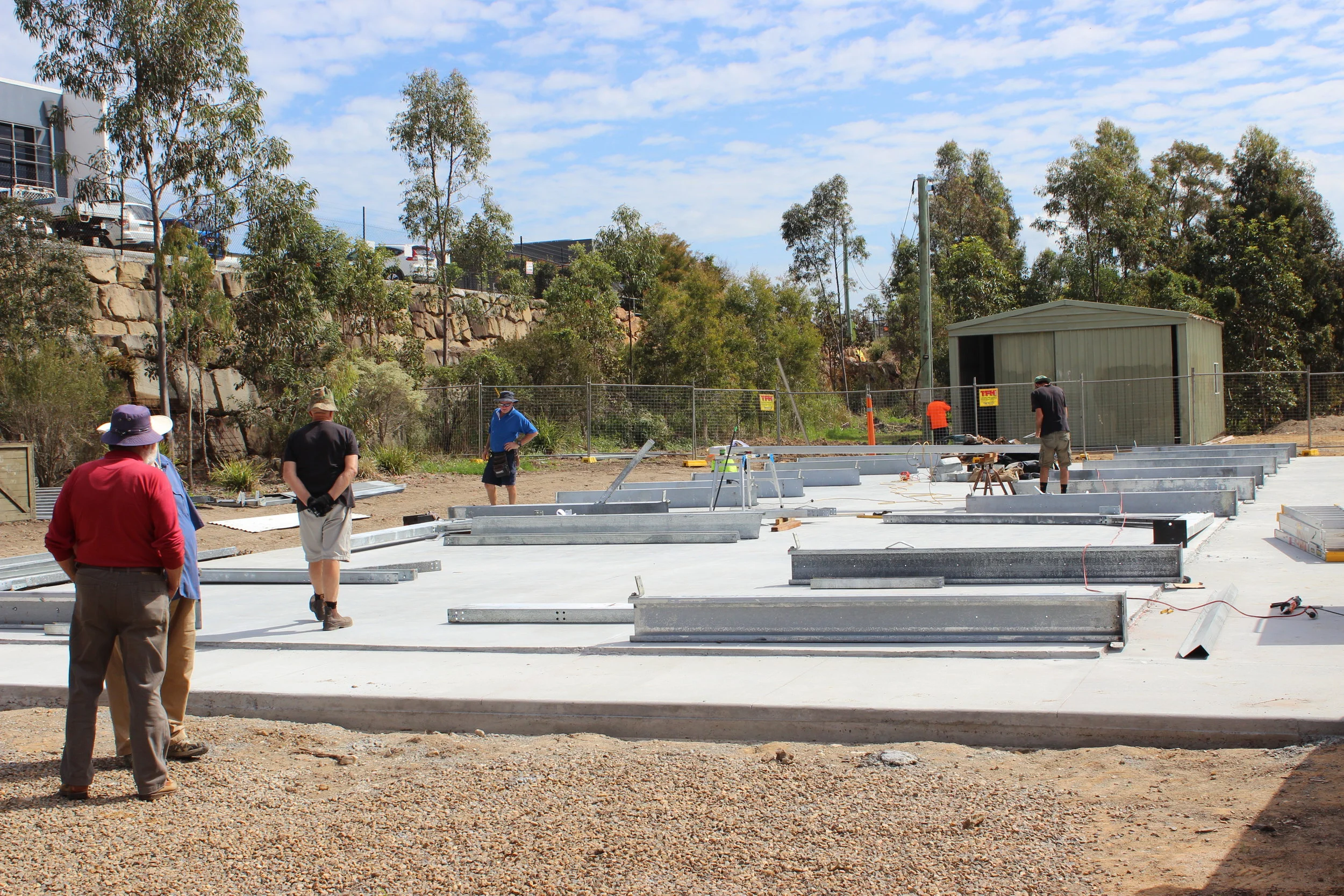 oxley shed up and running...now for the army shed!
