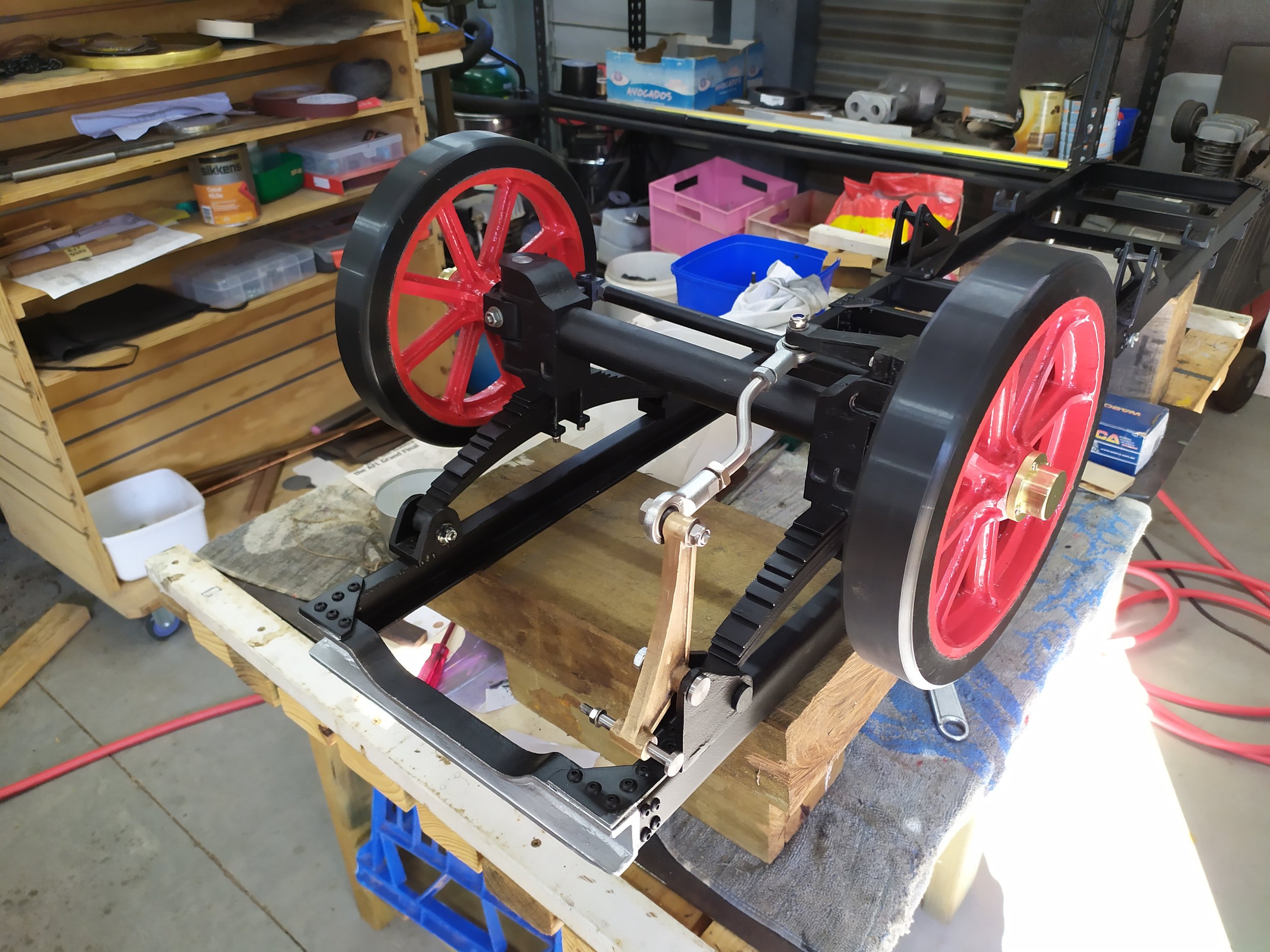  14. Wheels and steering fitted 