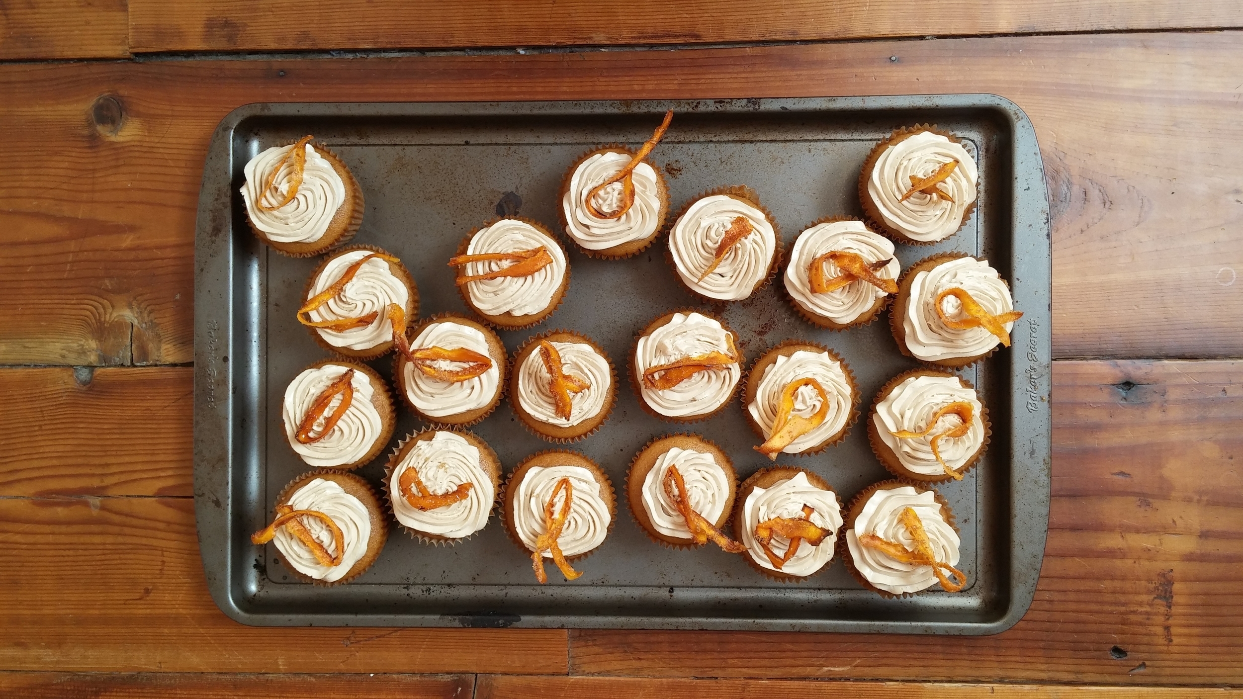 SWEET POTATO CUPCAKE WITH MAPLE BROWN SUGAR ITALIAN BUTTERCREAM