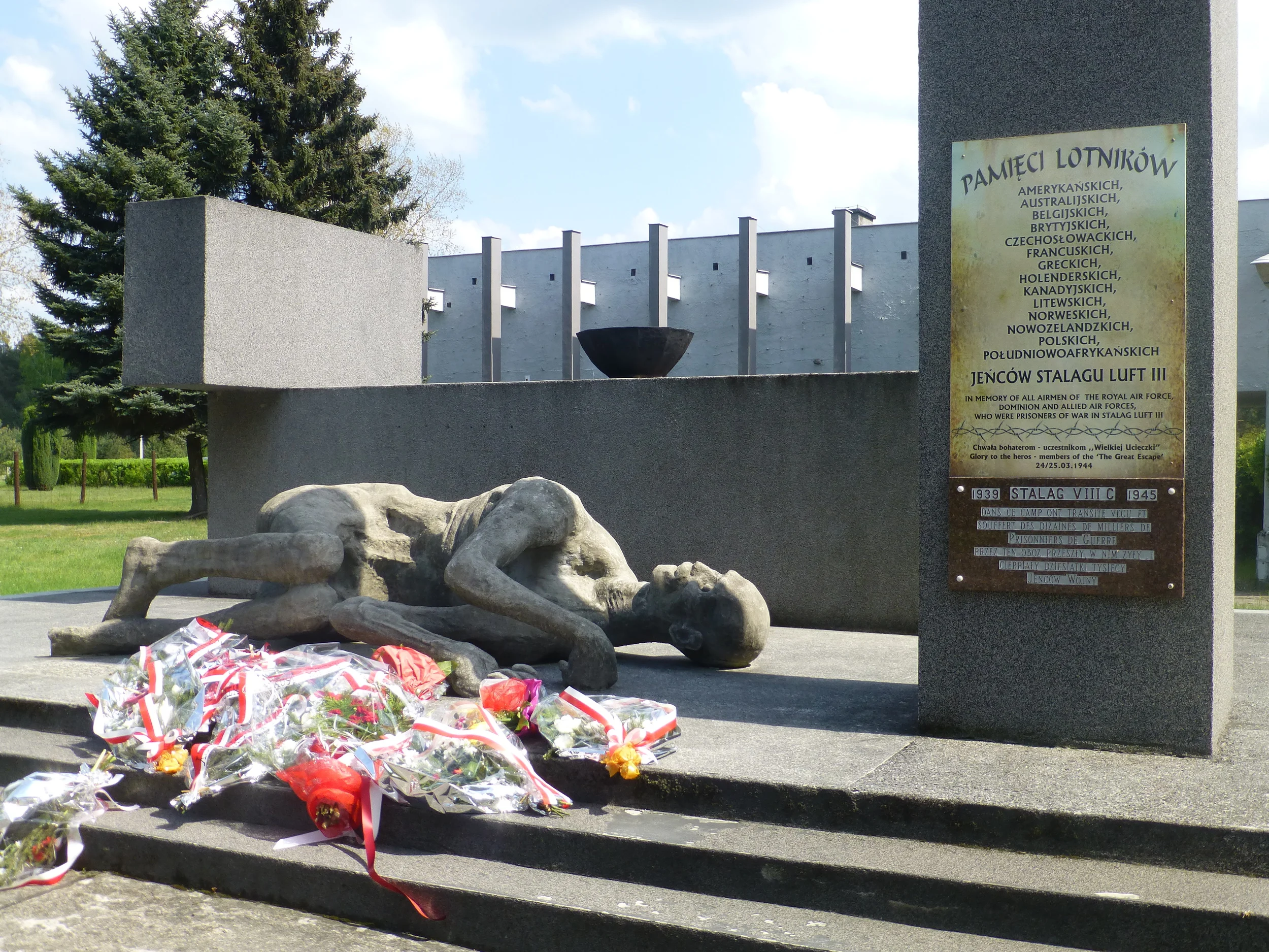 IT WAS VICTORY IN EUROPE DAY WHEN WE VISITED SO A MEMORIAL CEREMONY HAD TAKEN PLACE EARLIER THAT DAY