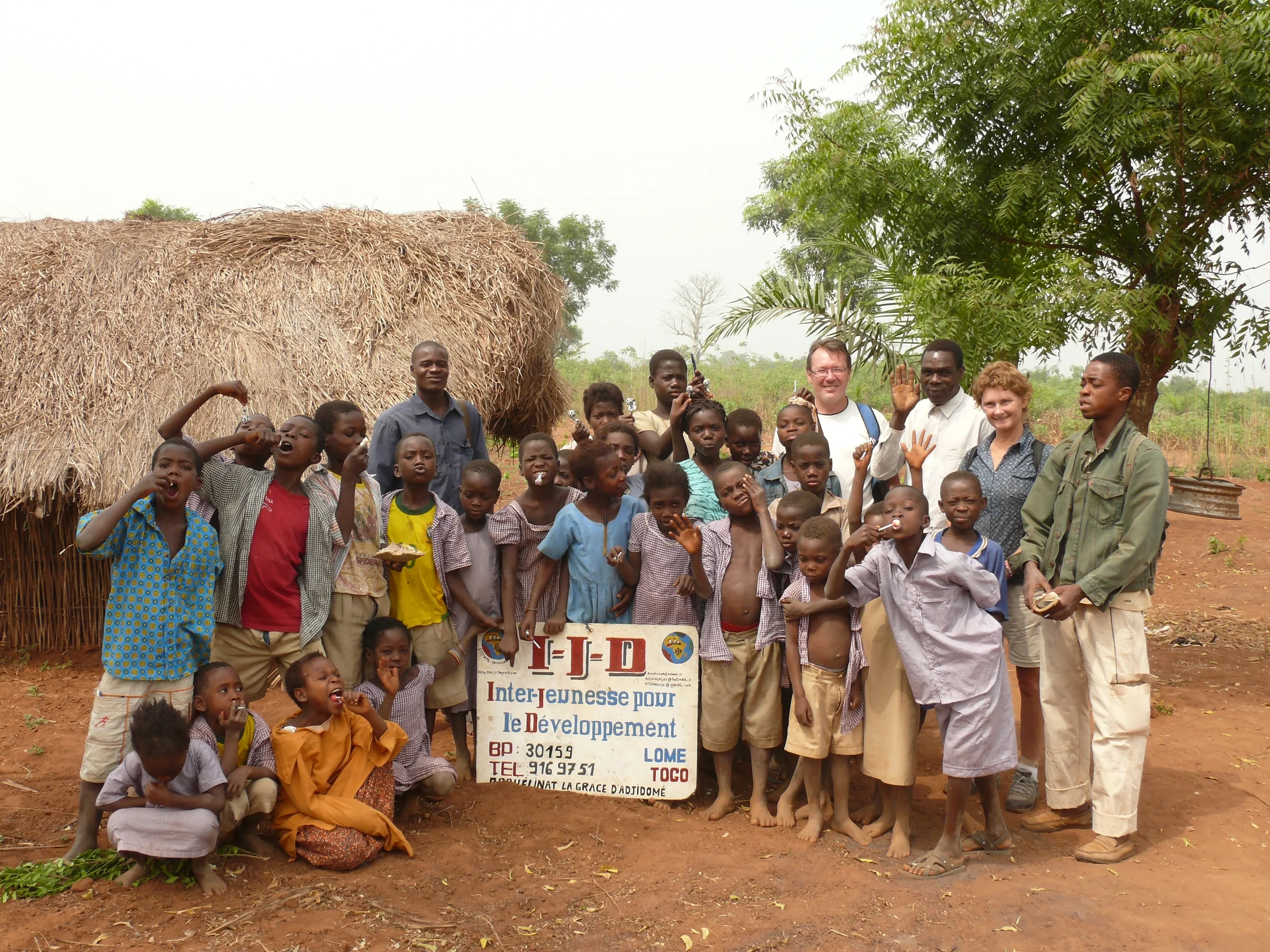 Orphan school - pupils and teachers