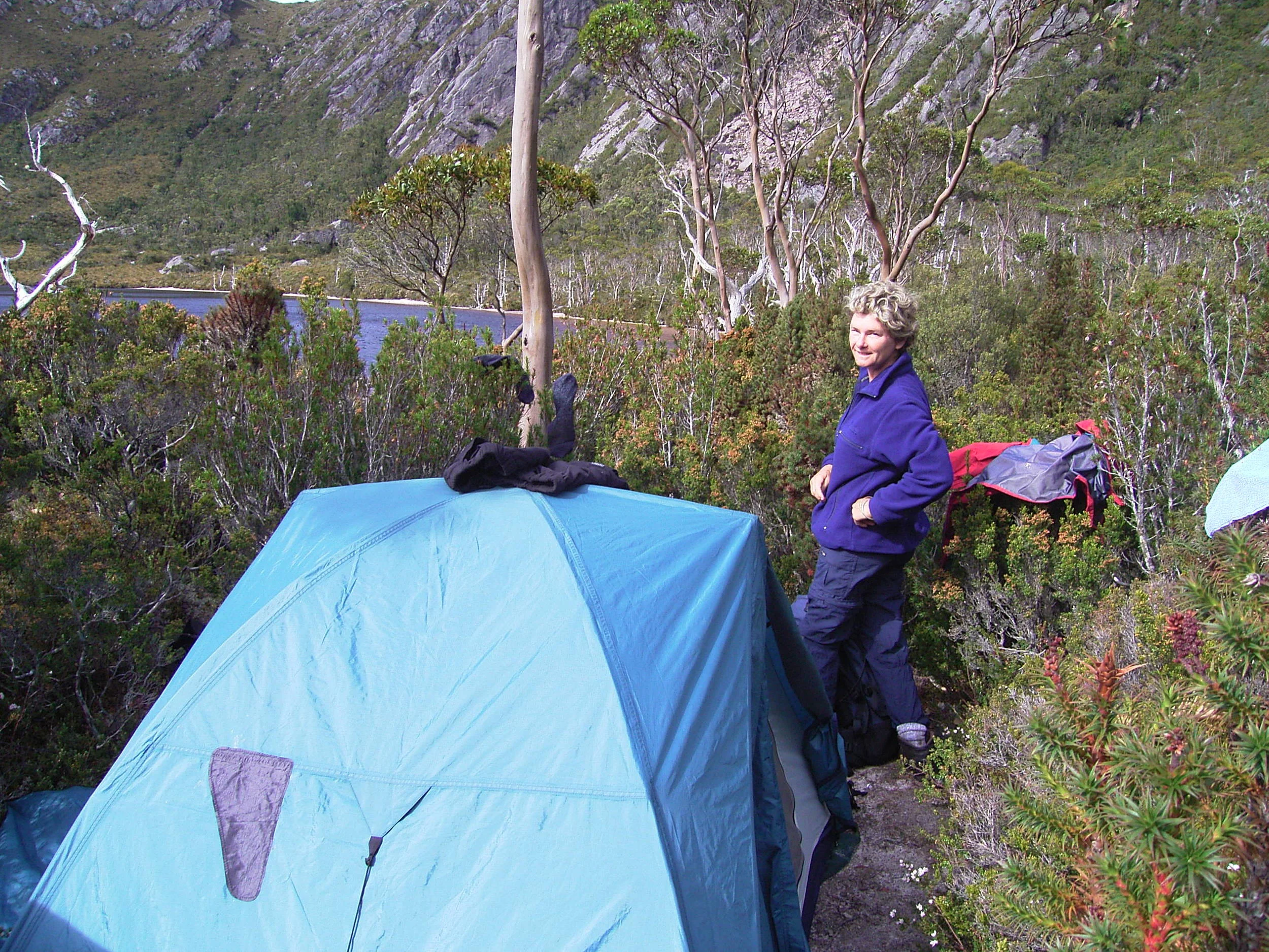 CALLY AT THE CAMPSITE