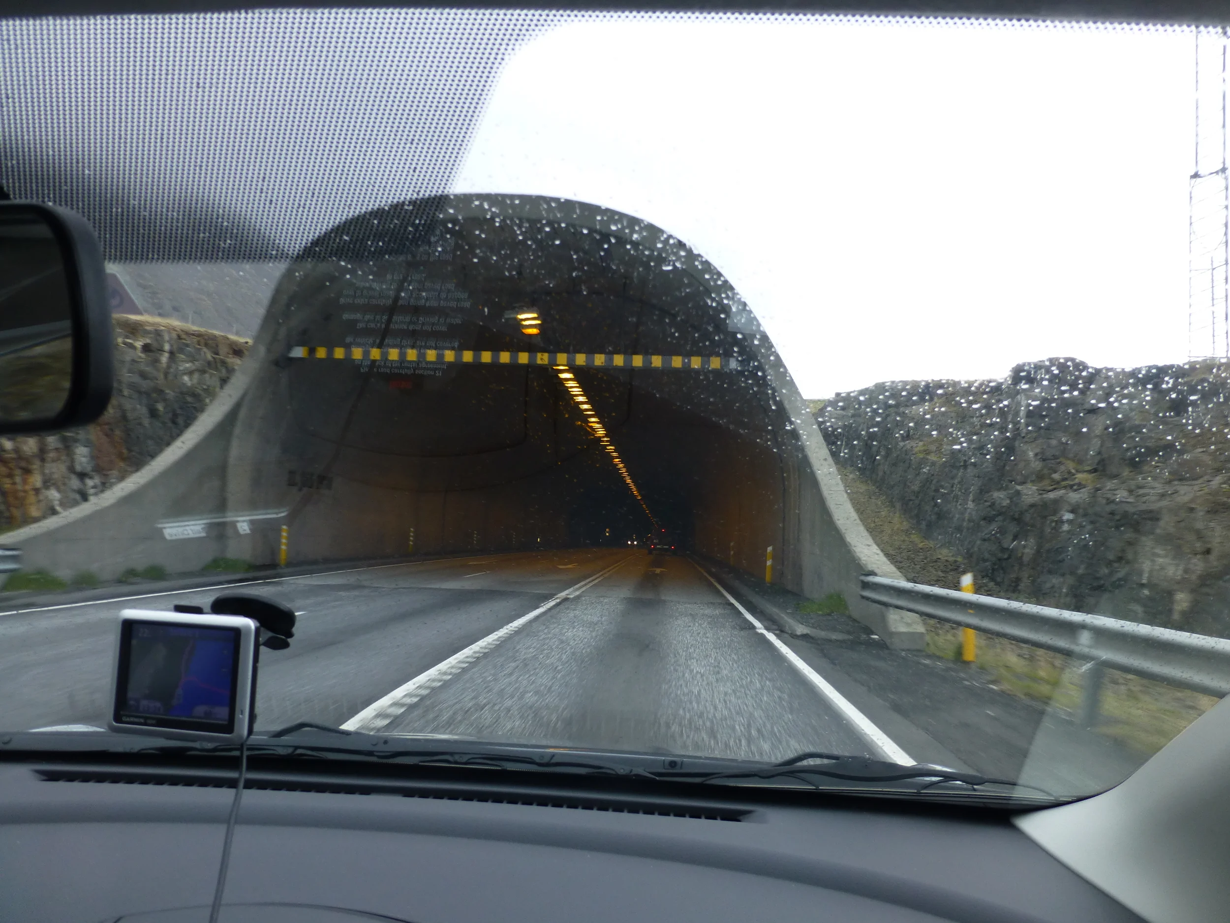 driving back to Reykjavik from the North West