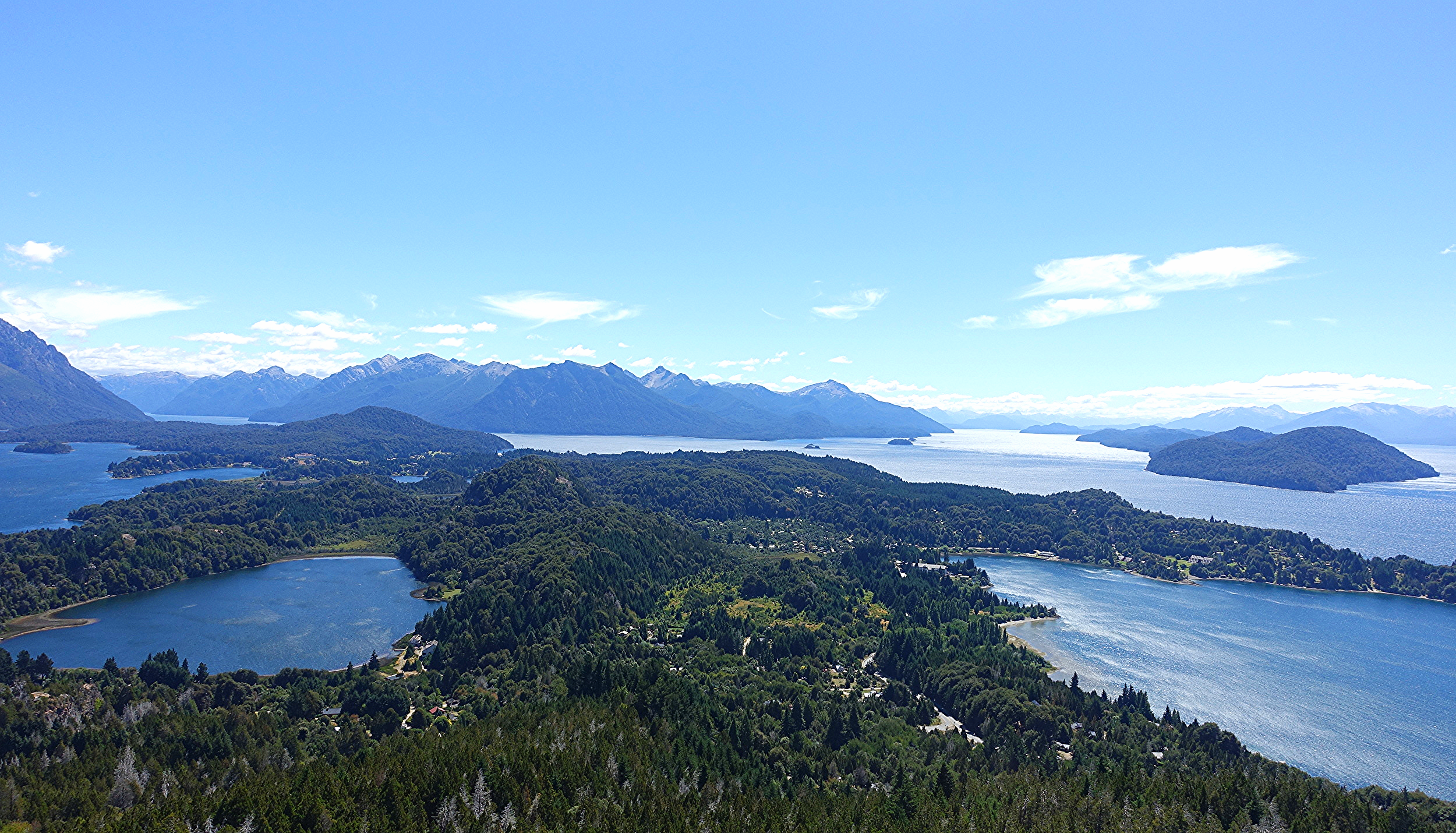 View From Cerro CampANARIO OF Lakes REGION AROUND Bariloche