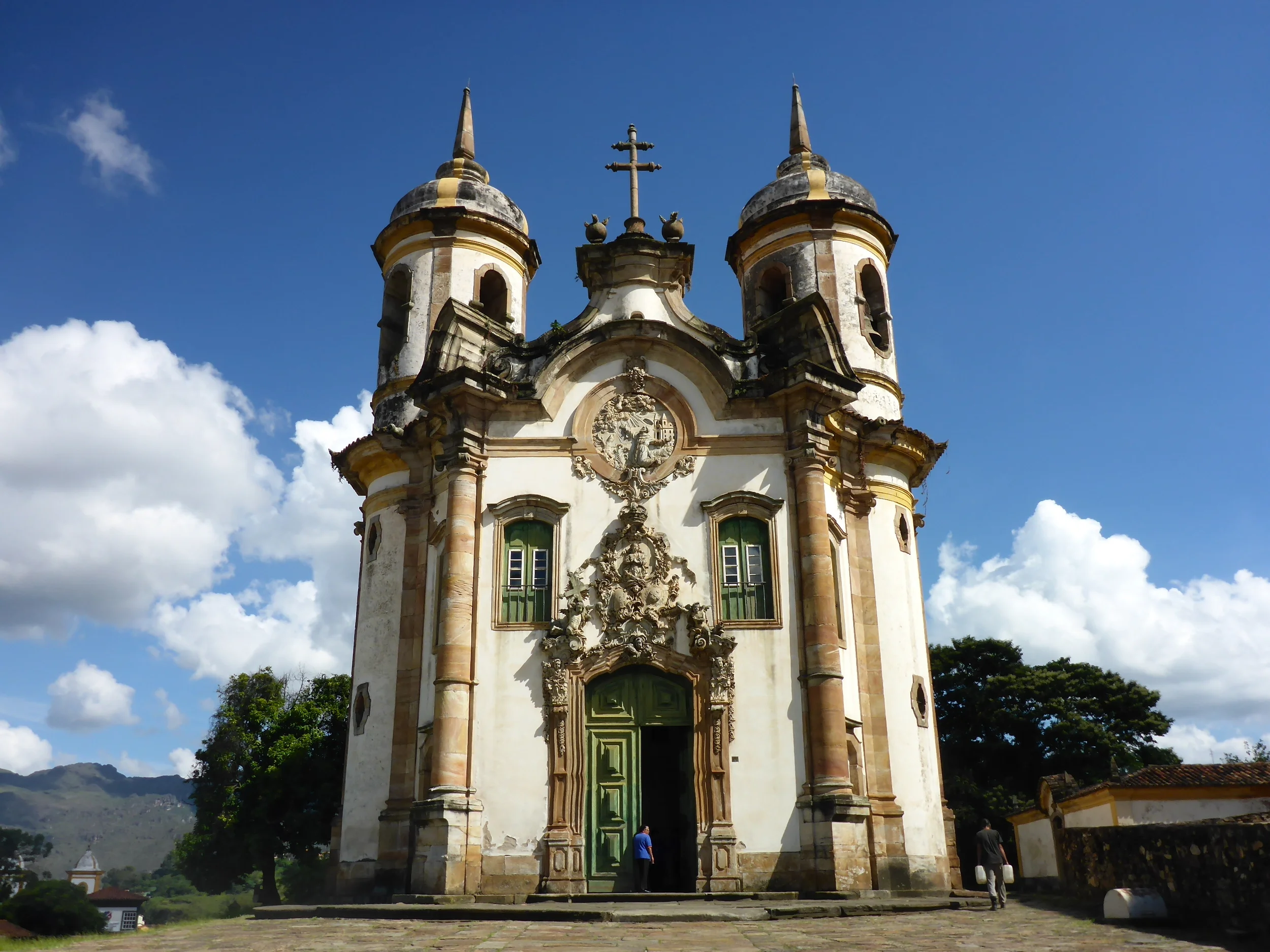 Church of the Third Order of St Francis in Ouro Preto. The facade is the work of Aleijadinho.