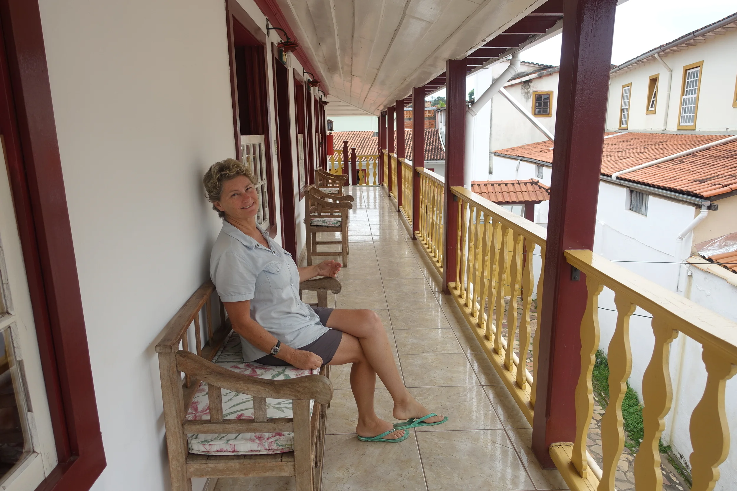 on he deck at pousada fazendinha de minas