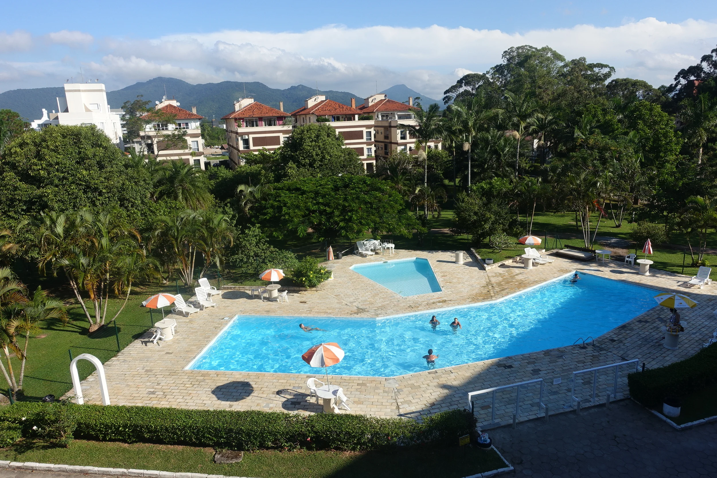 doing it tough- the hotel pool as viewed from our balcony