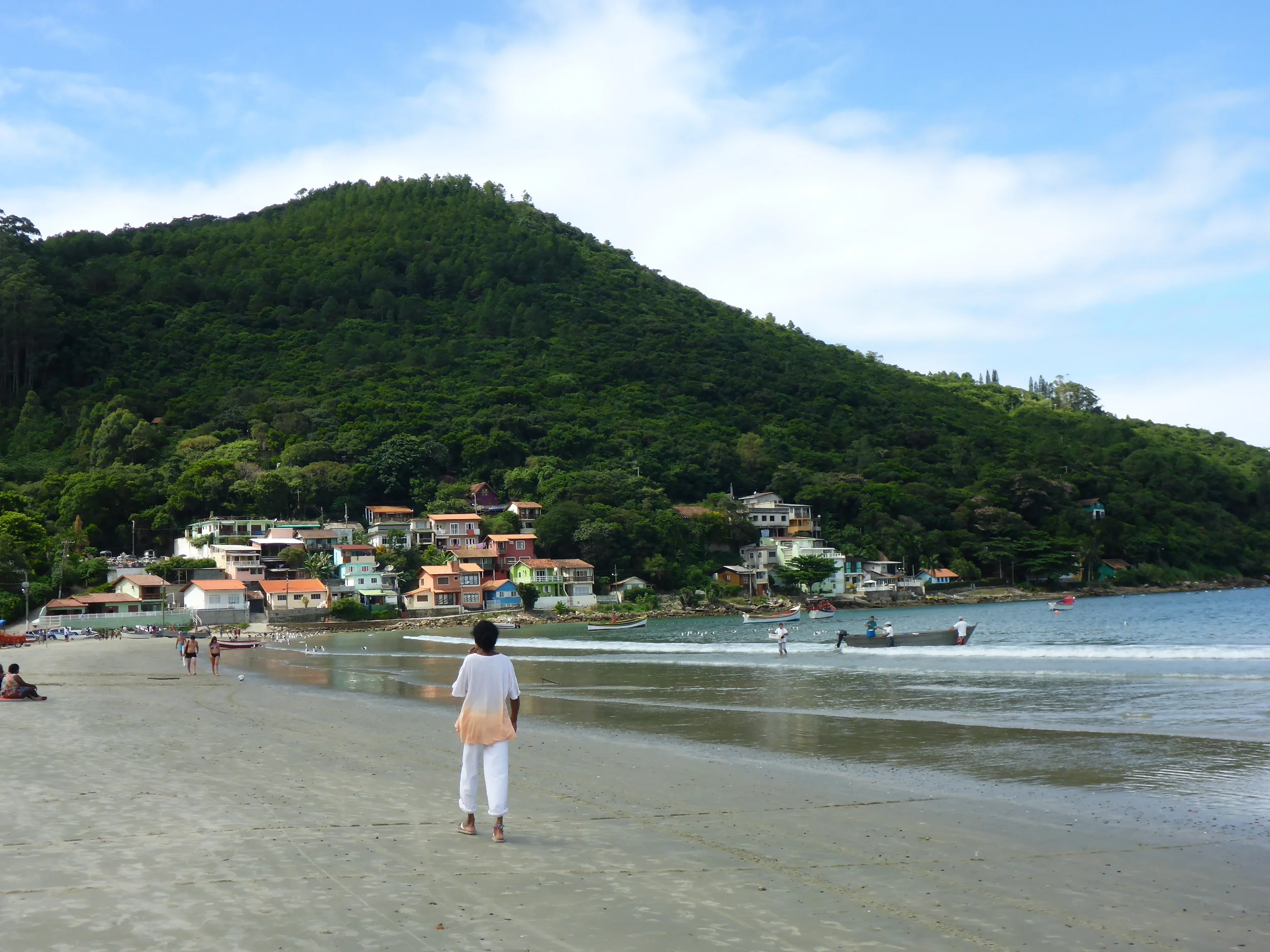 the eastern end of the beach at pantano do sul