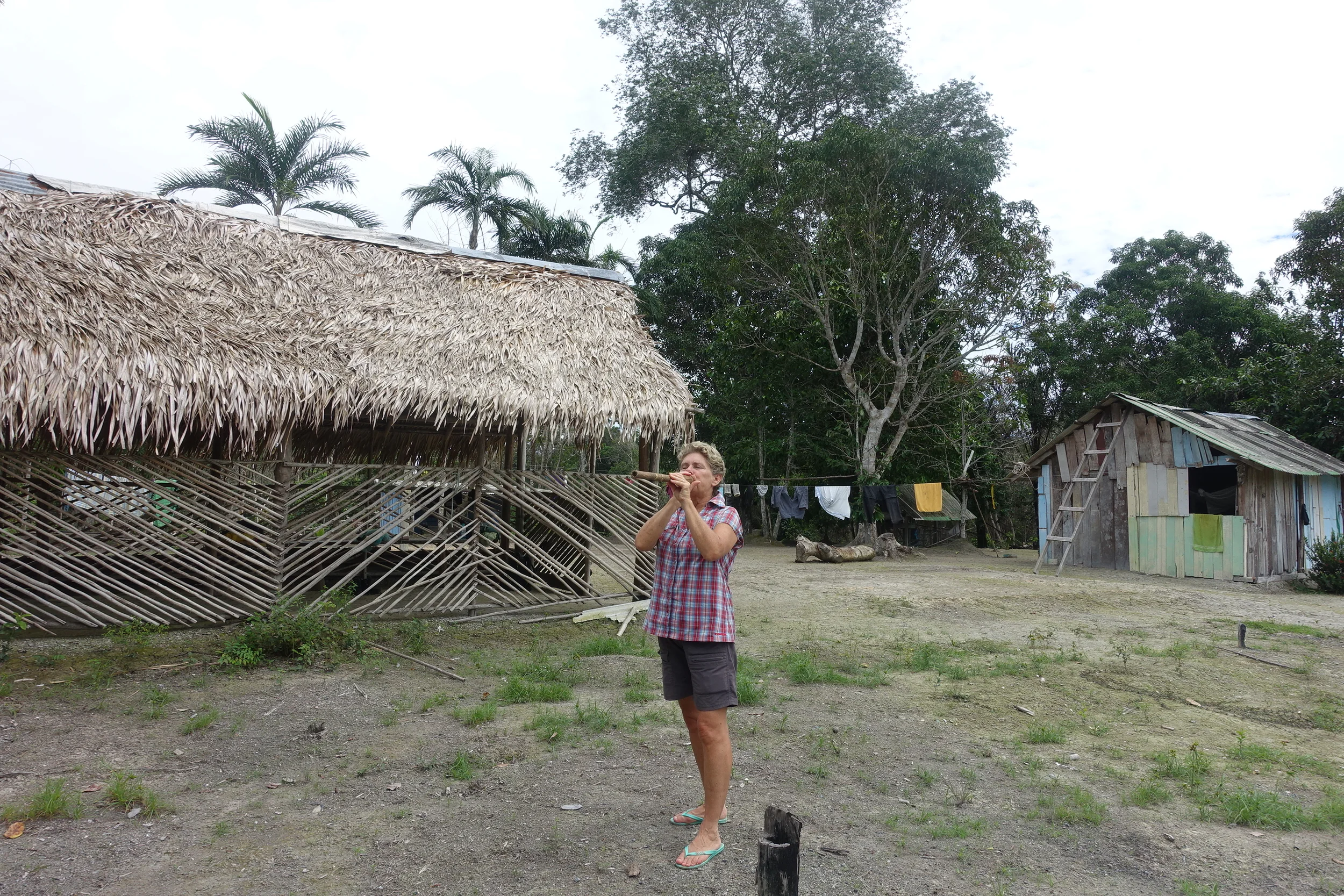 we managed to fit in a spot of blow dart practice