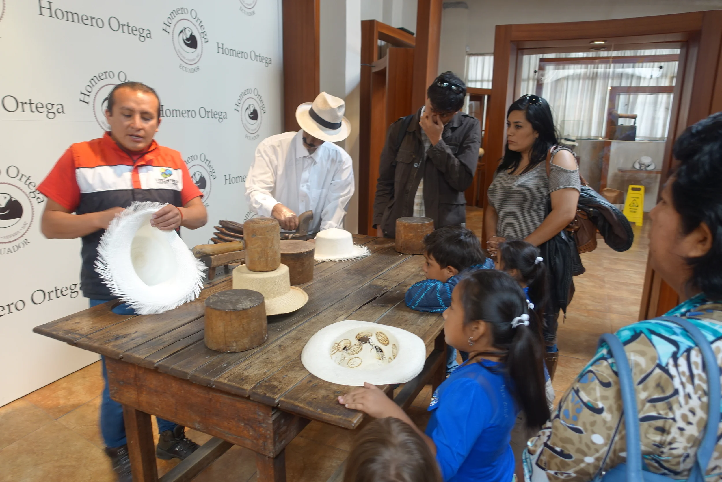 at the panama hat factory
