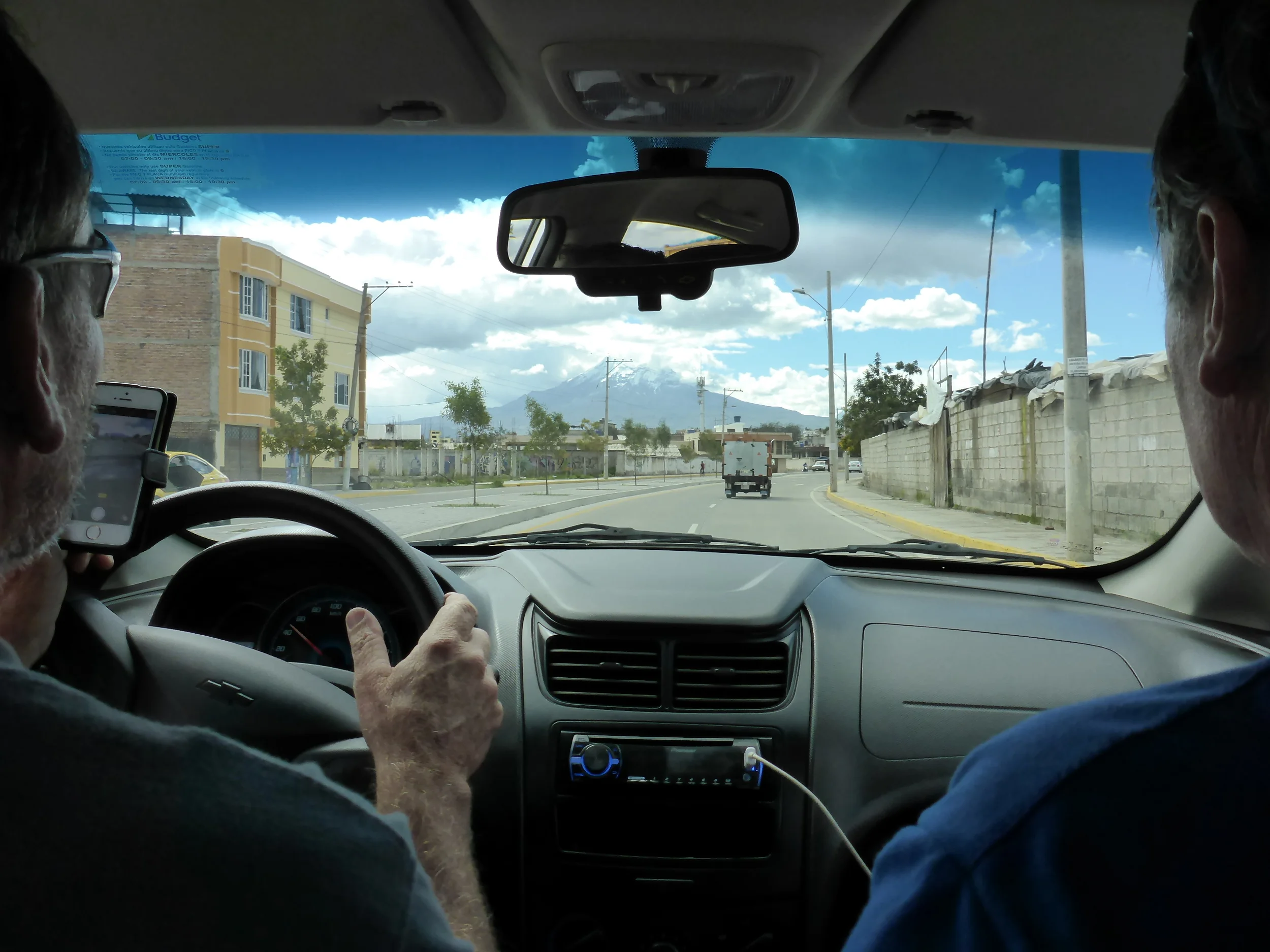 on the road - pete at the wheel.