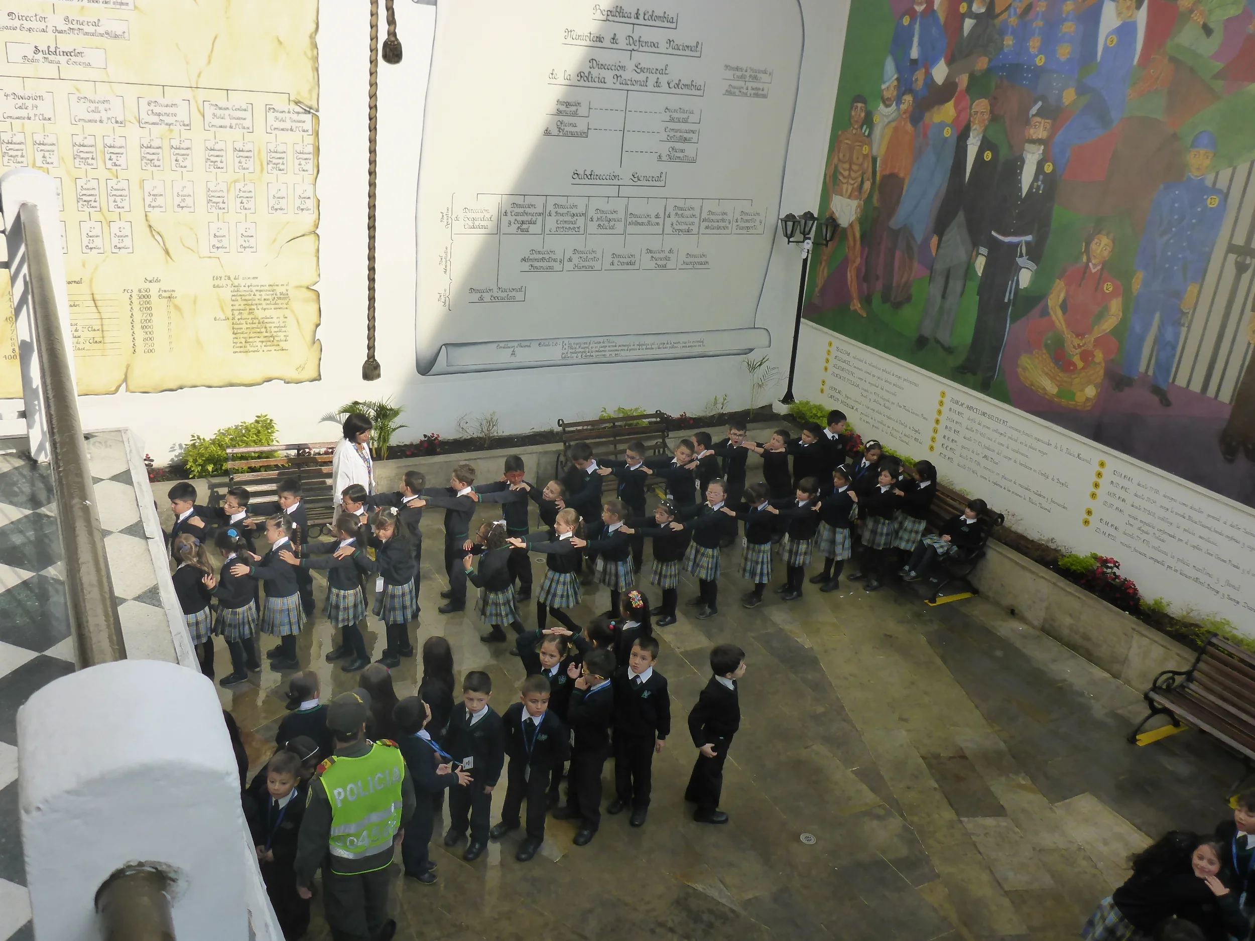 the police museum - a popular spot for a school excursion it would seem.