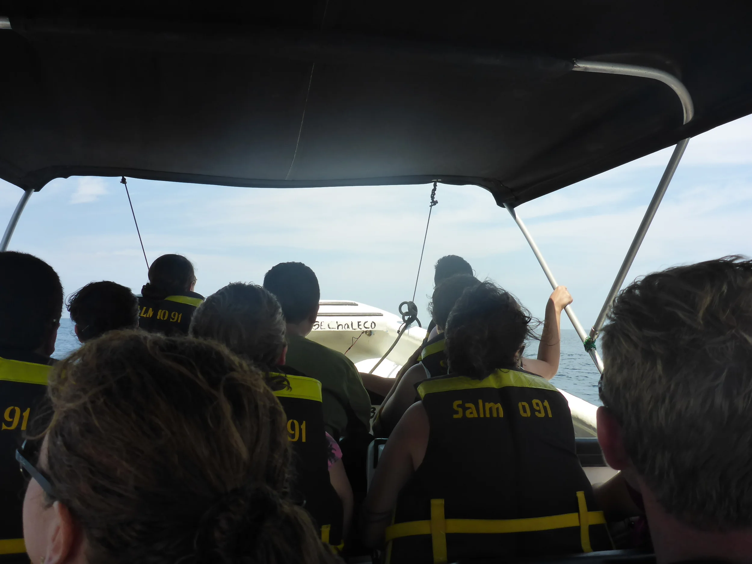 crammed in on the way to the islands