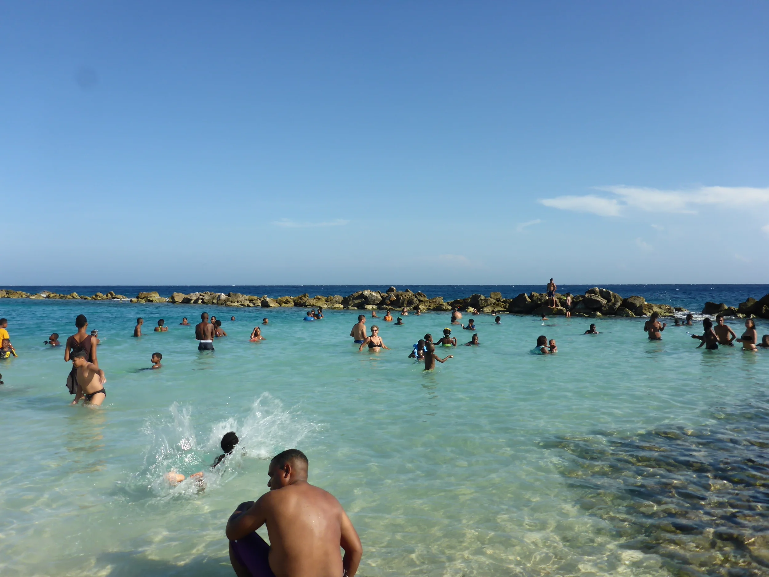 cally in amongst it in Curacao
