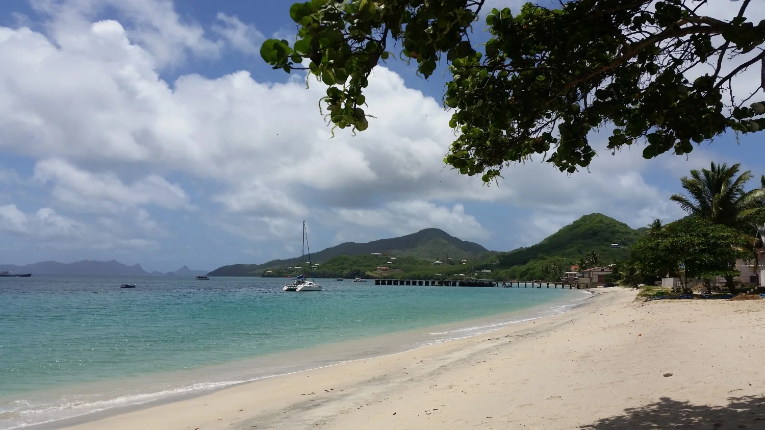 town beach at Hillsborough, carriacou