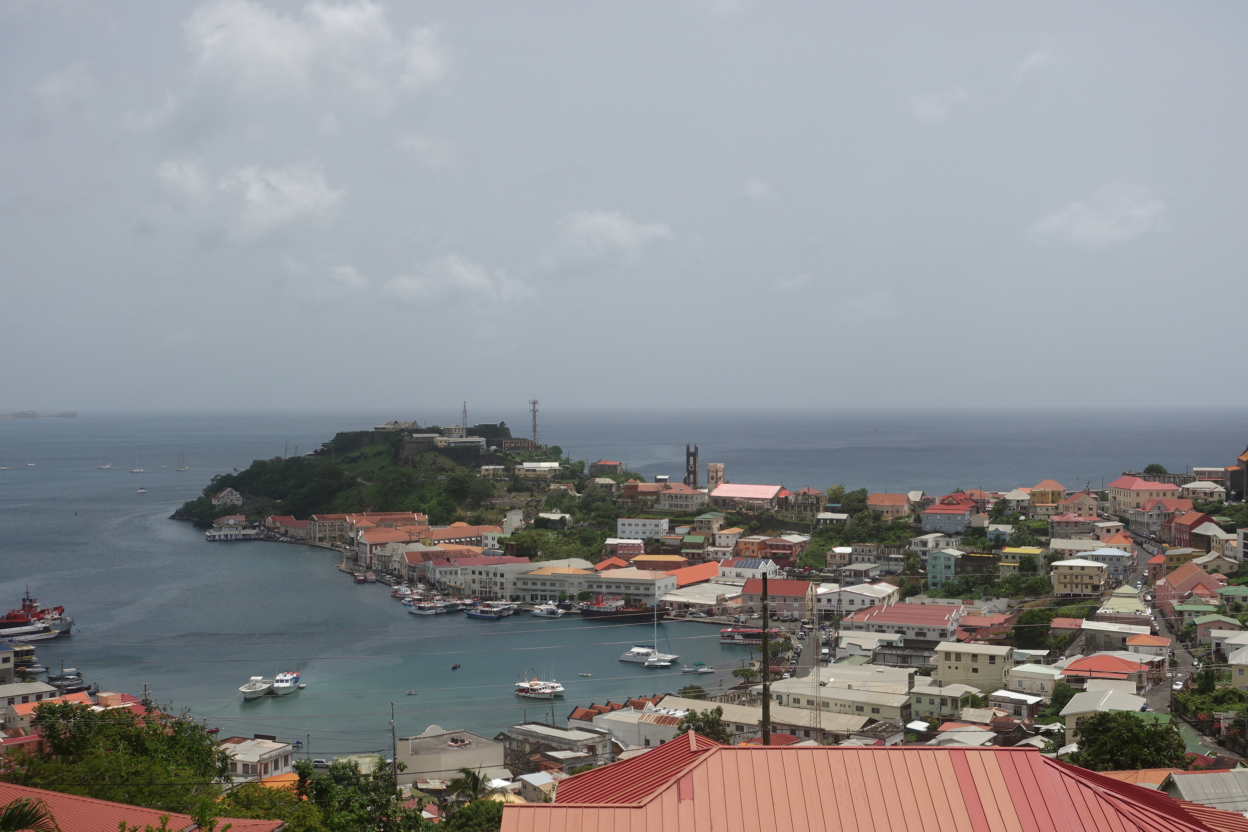 st George's with fort George on the hill overlooking the harbour