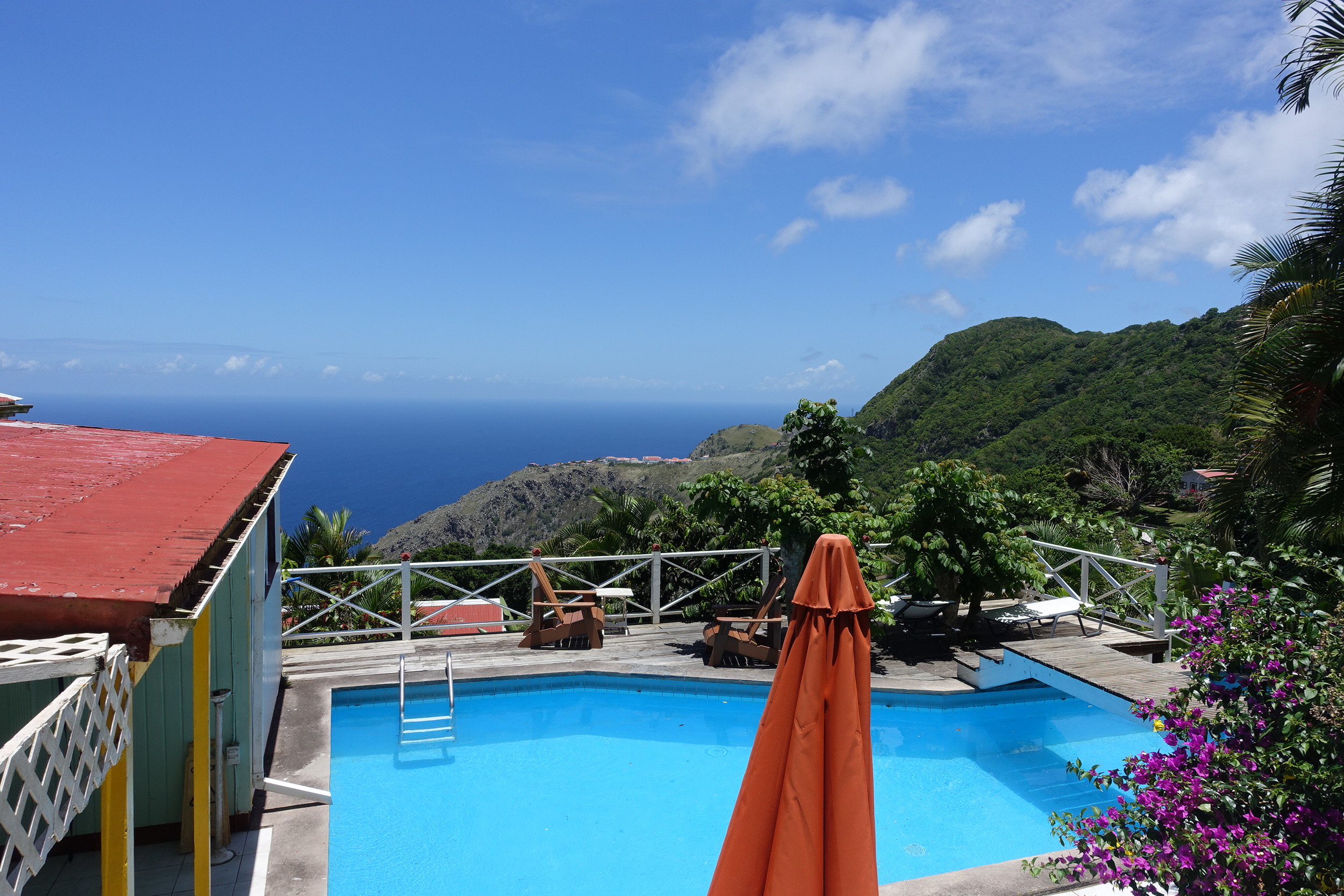 view from the pool deck at el momo - not bad