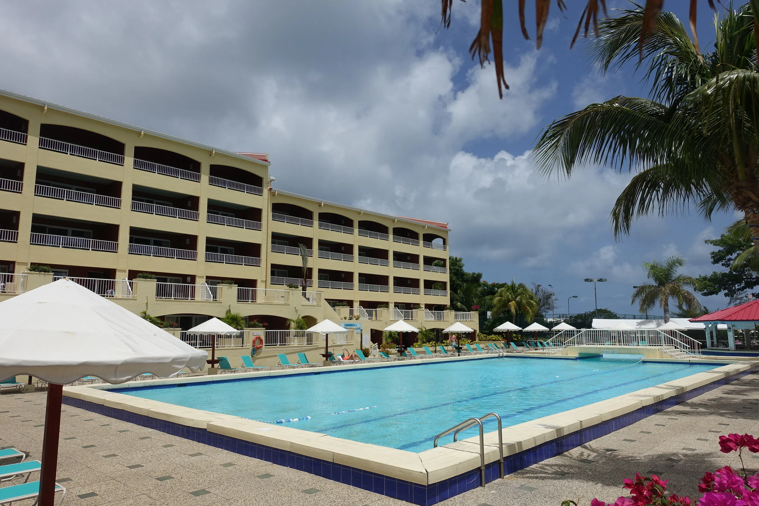one of the six swimming pools