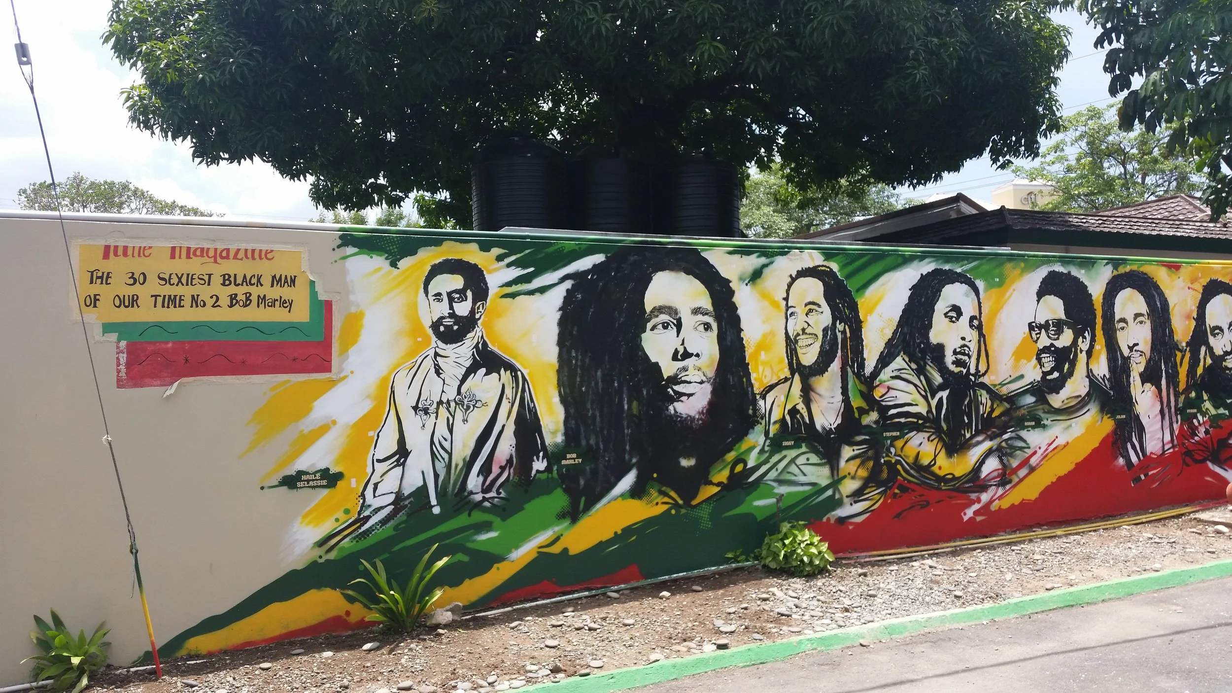 mural, bob marley museum