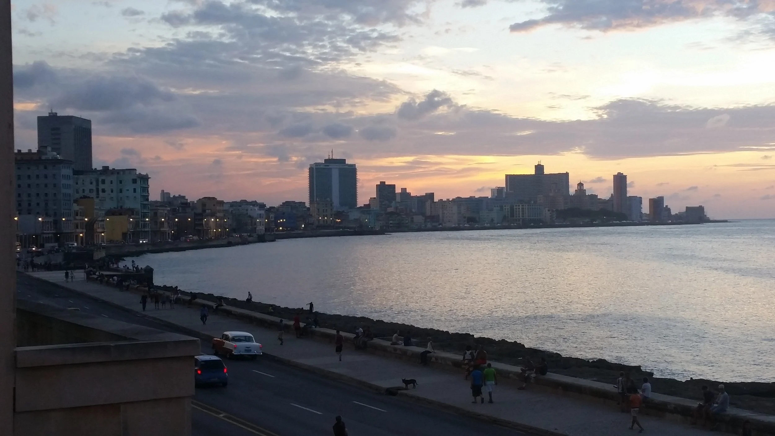 the malecon at sunset
