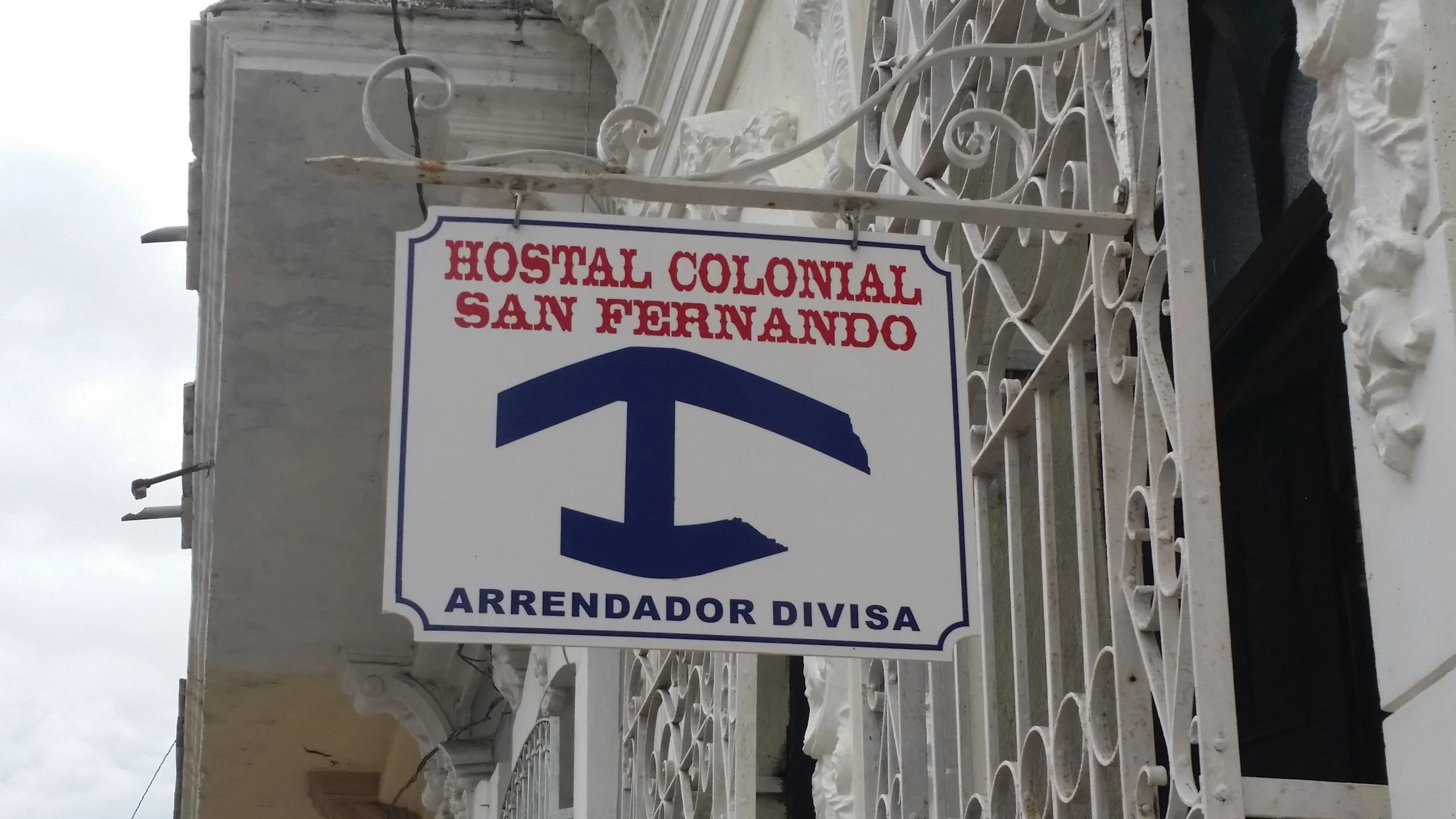 you see the blue casa particulare symbol everywhere