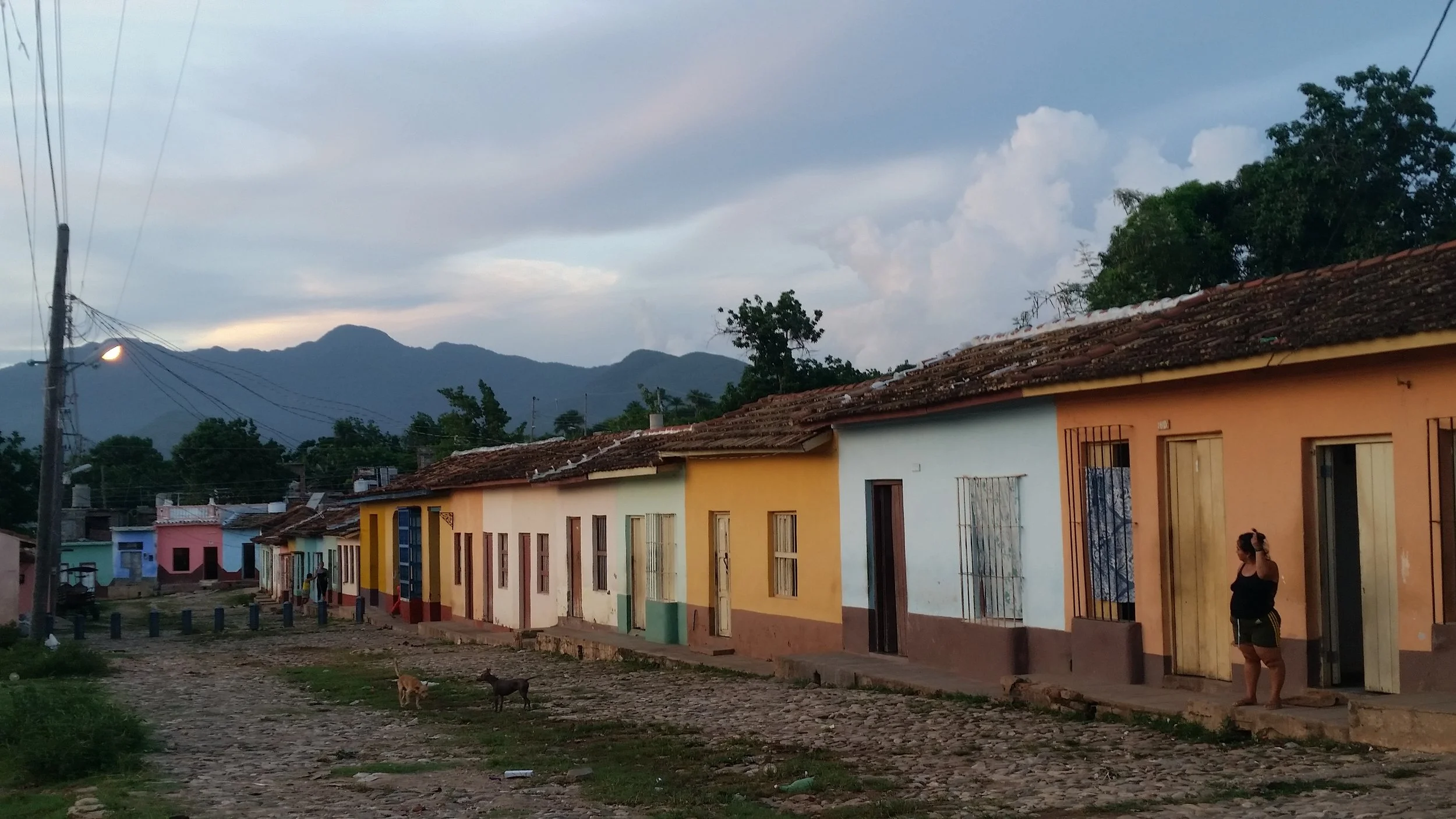 typical street in trinidad