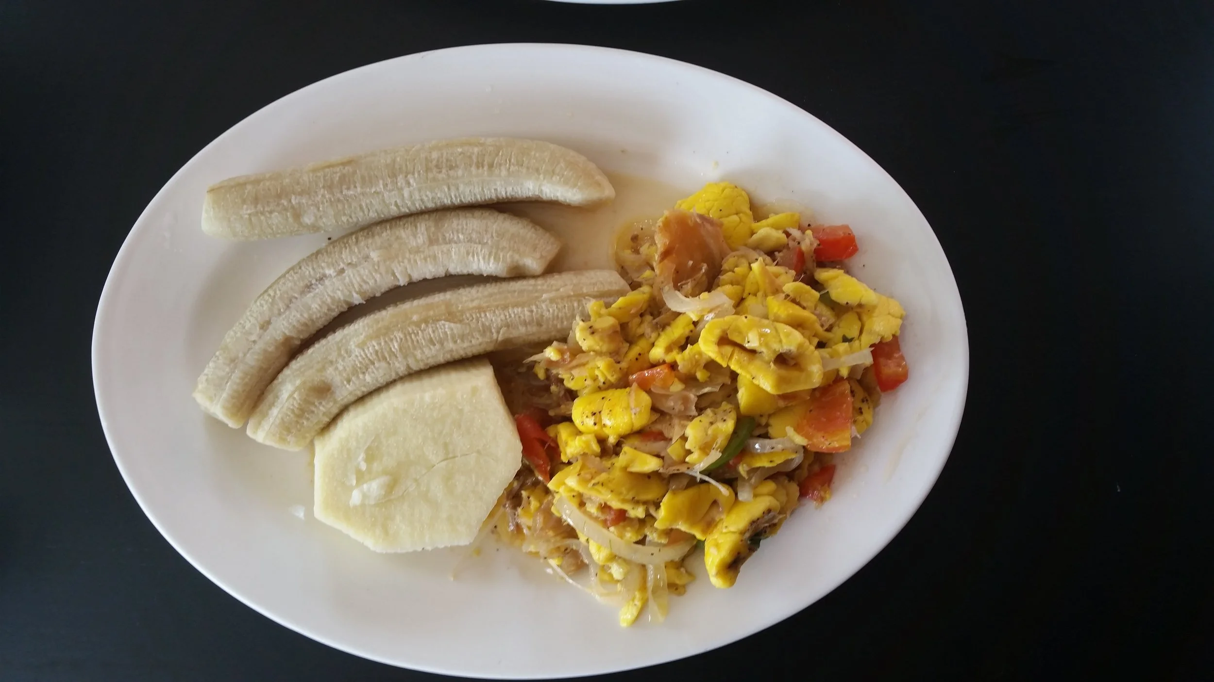 ackee and saltfish - which didn't feed the 5,000