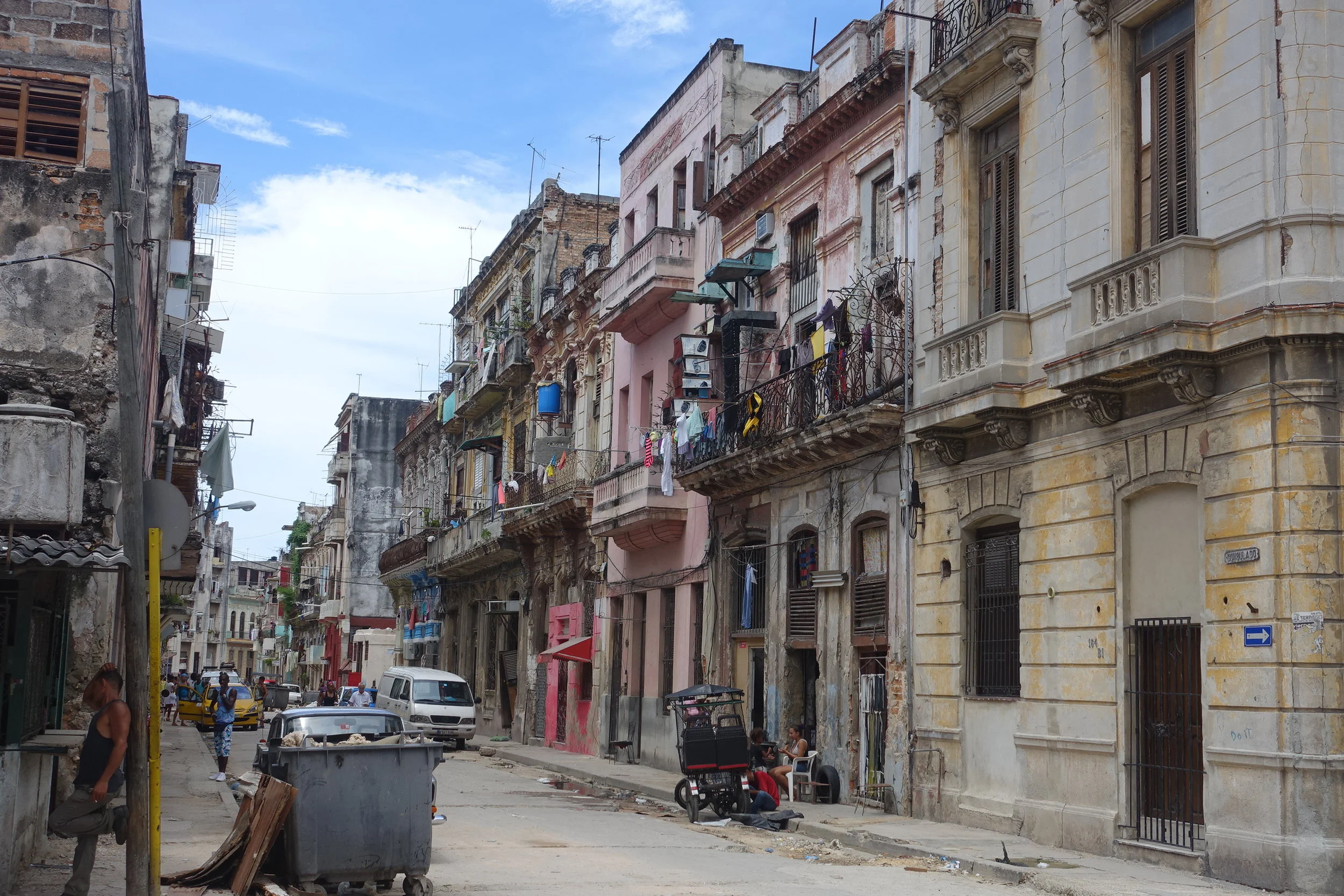 the street of our casa particular in Havana. Never boring.