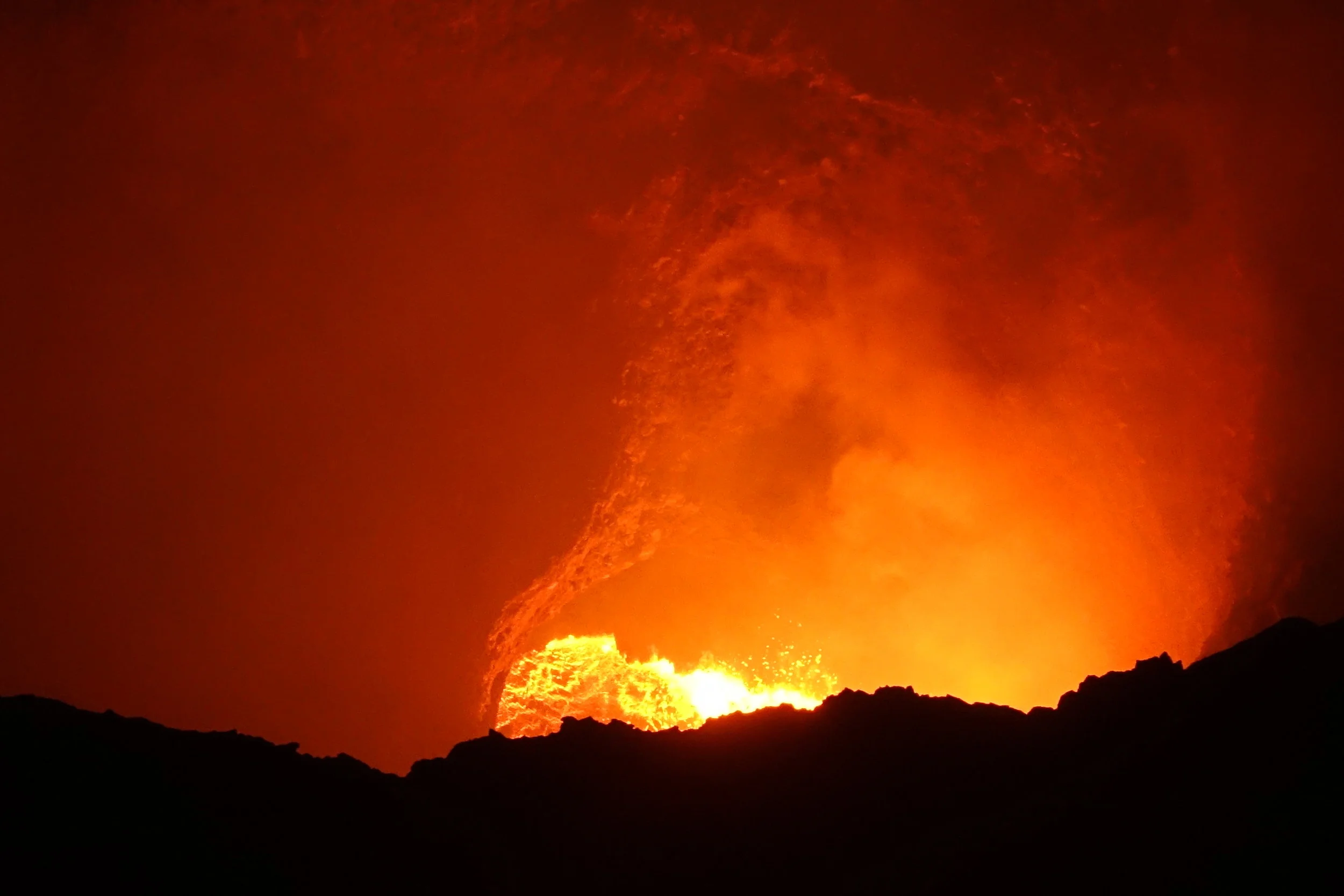 bubbling lava