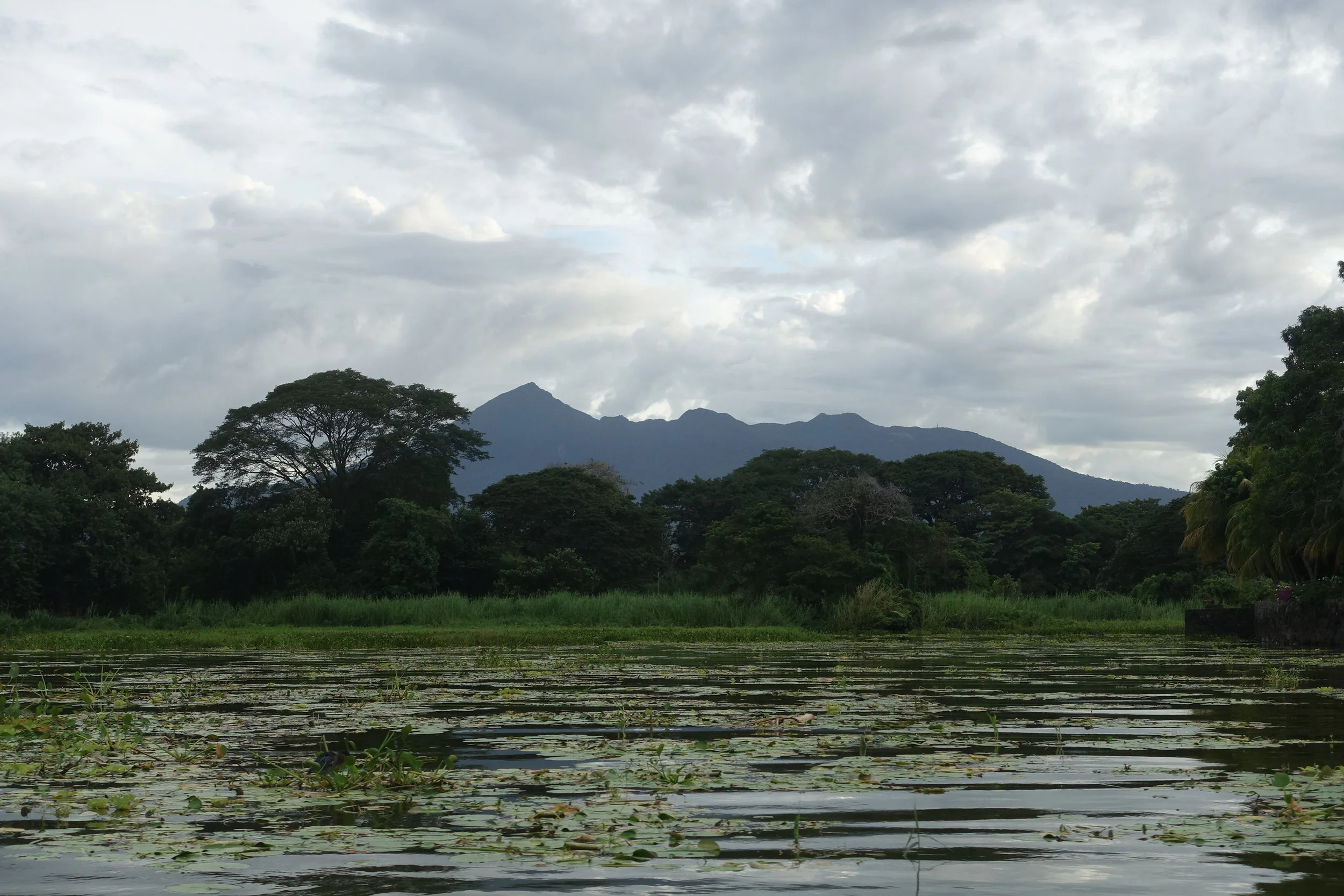 mombacho volcano from lake nicaragua