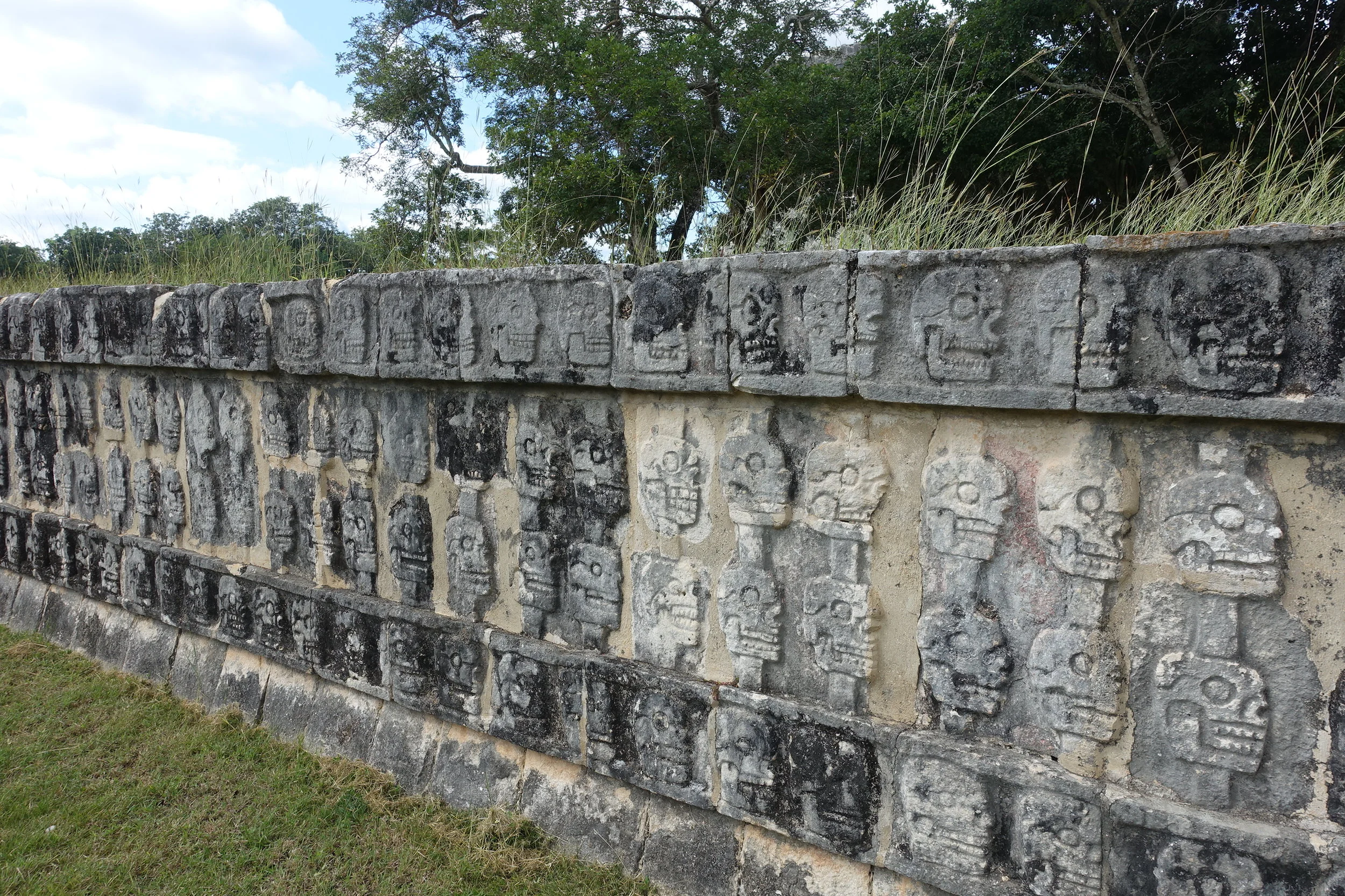 platform of skulls