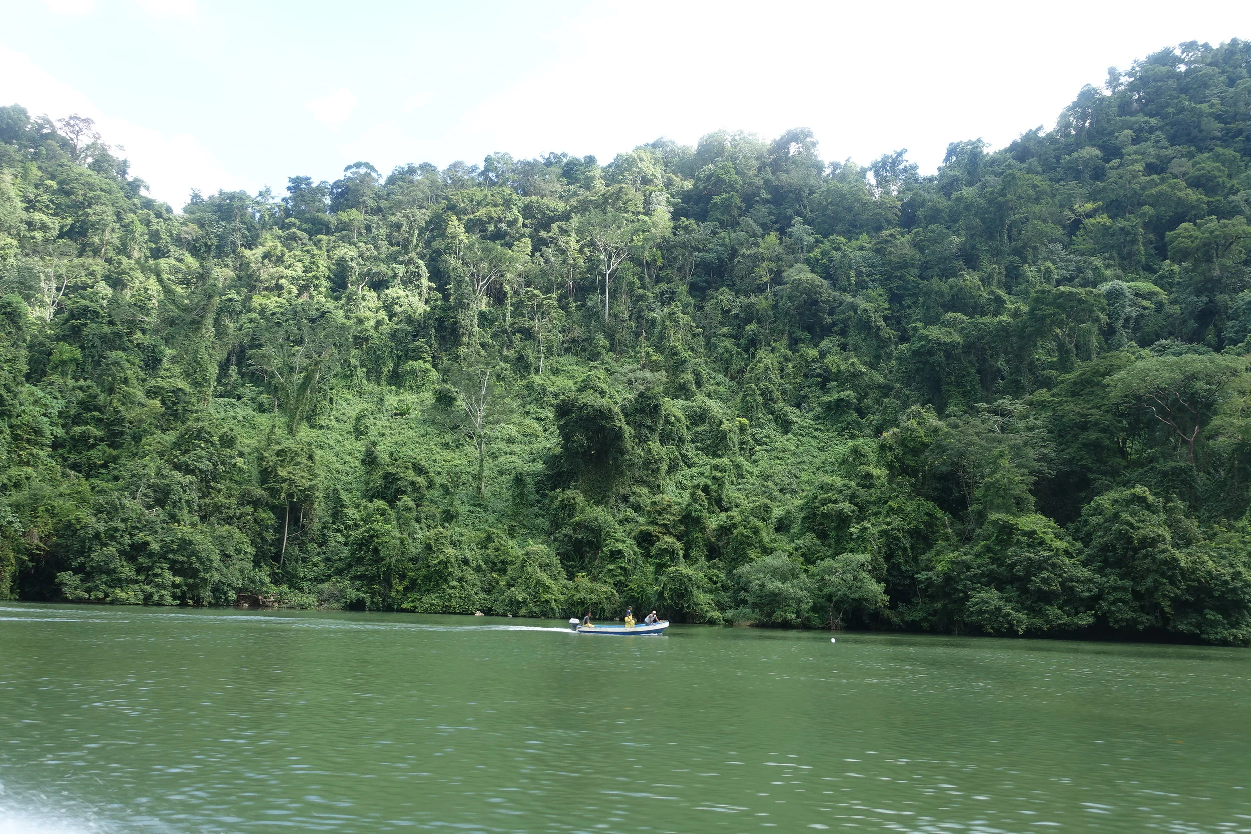 heading up the rio dulce