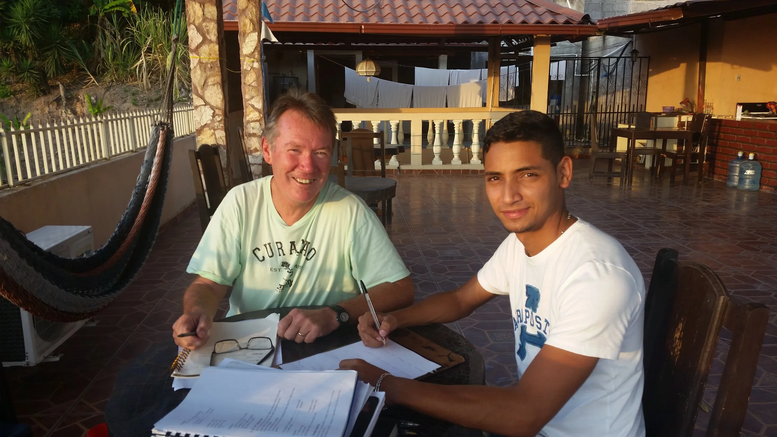 ken with tutor, luis